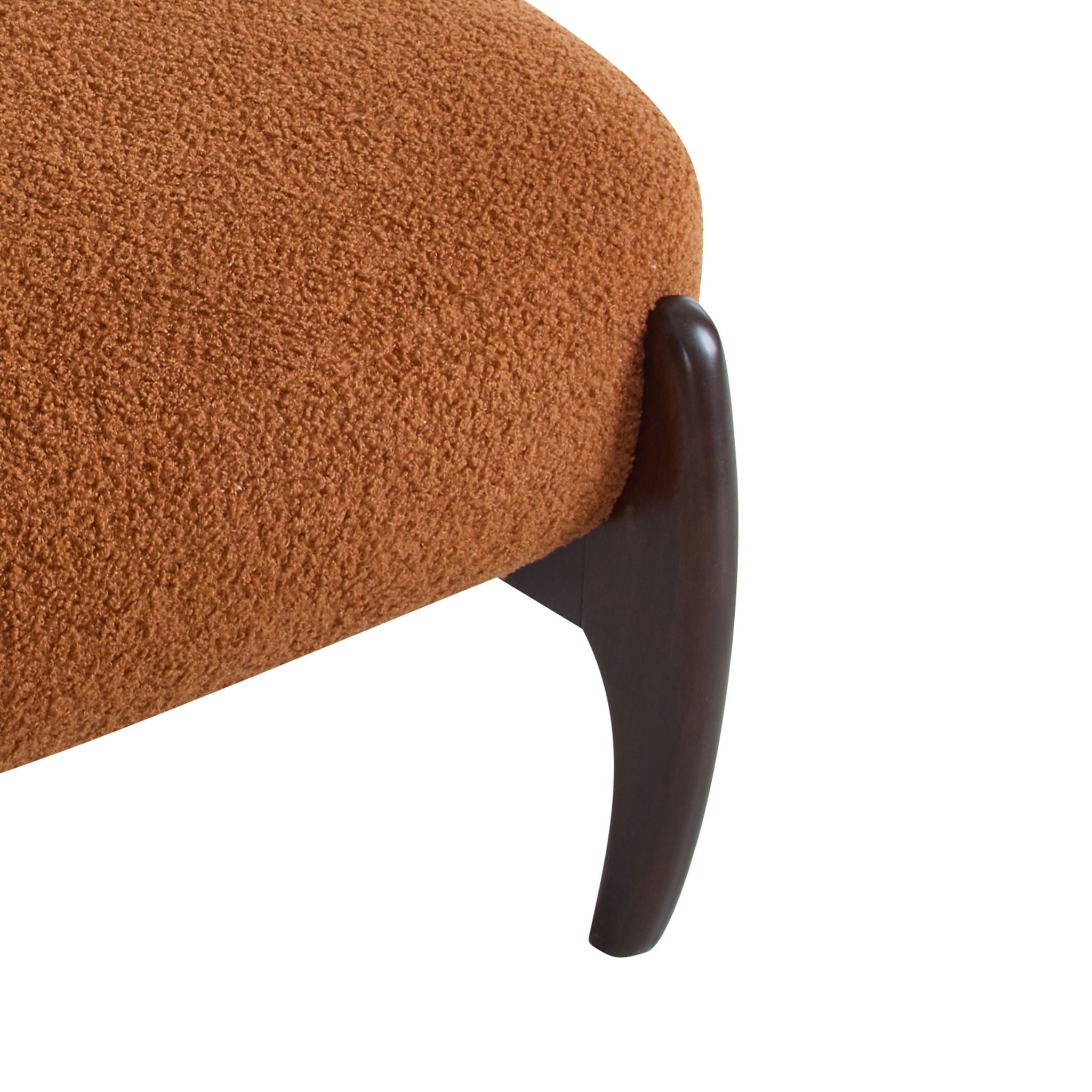 Modern Boucle Lounge Chair With Solid Wood Fram - Best Buy Furniture