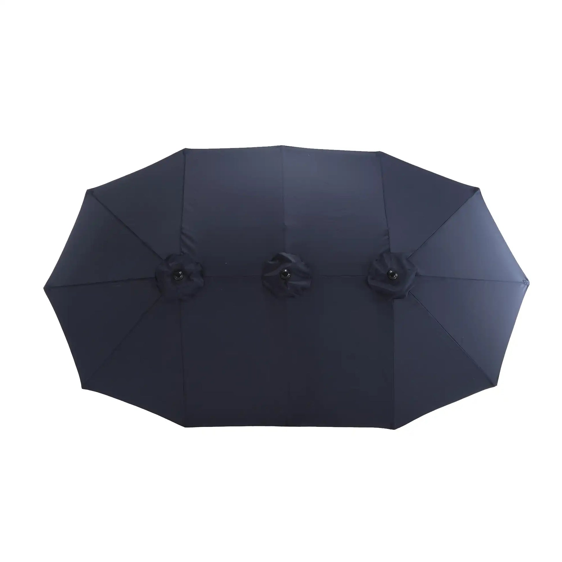 14.8 Ft Double Sided Outdoor Umbrella Rectangular Large with Crank ( Navy blue ) - Best Buy Furniture