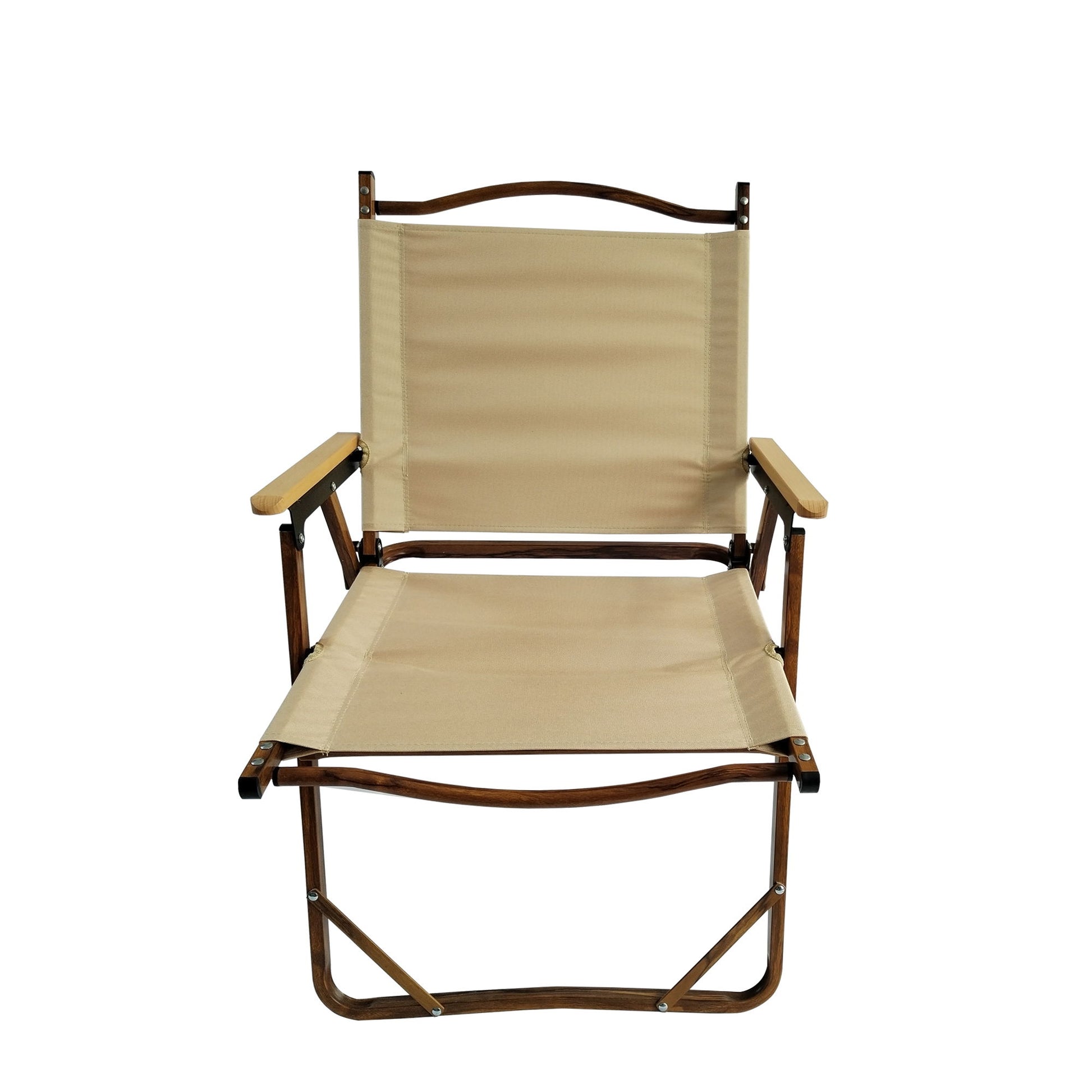 Comfy - Foldable And Portable Chair With Armrests, Indoor And Outdoor Universal (Set of 4) - Brown - Best Buy Furniture