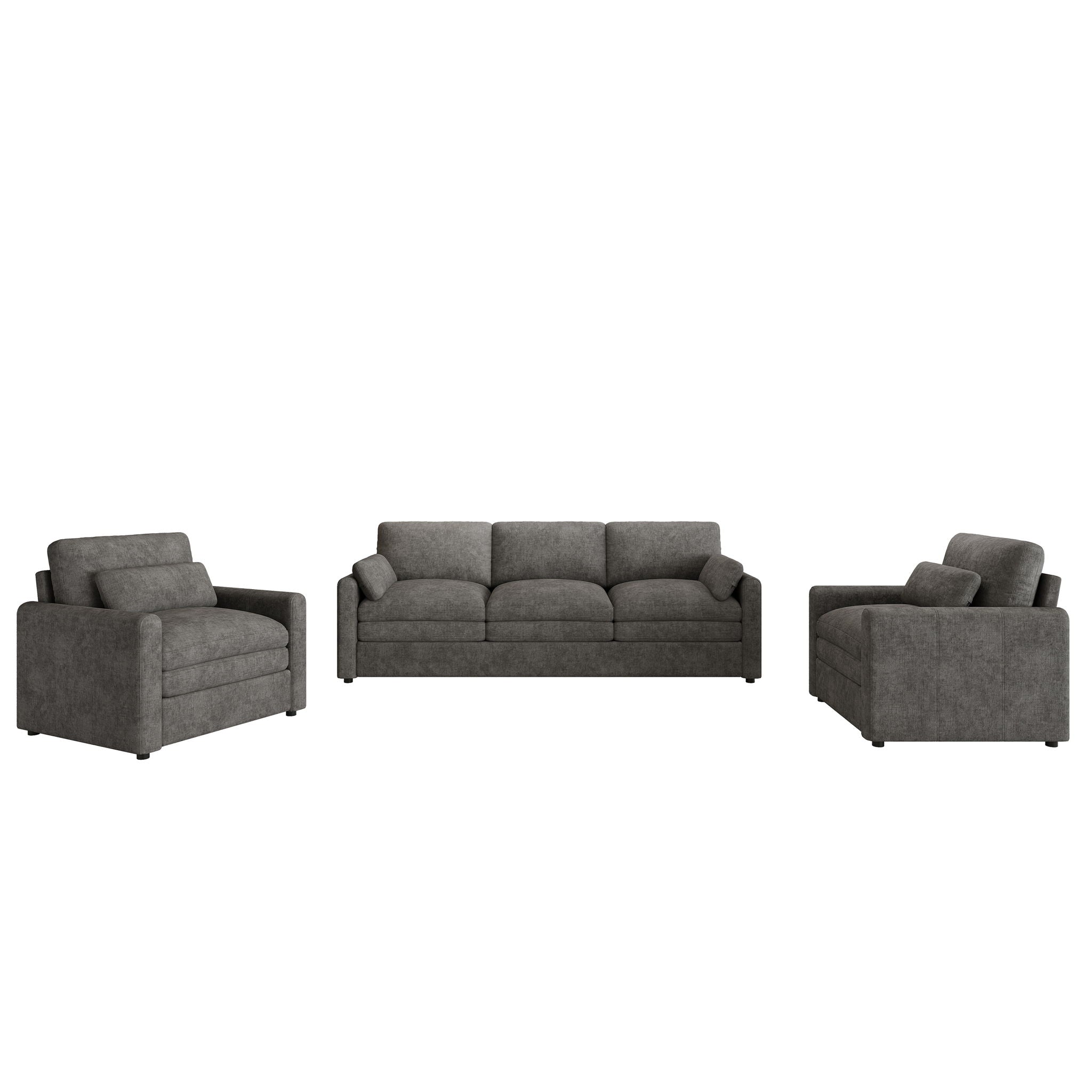 Cloud Sofa Set Couch For Living Room - Gray - Best Buy Furniture