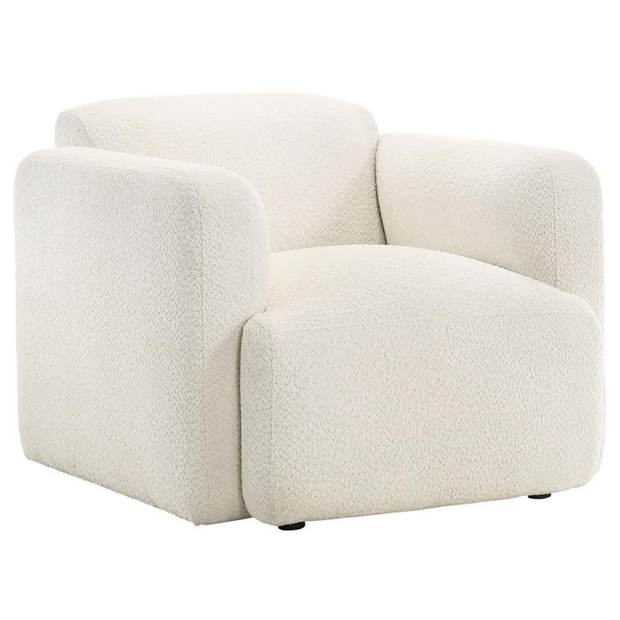 Dorset - Fabric Upholstered Round Track Arm Accent Chair - Best Buy Furniture