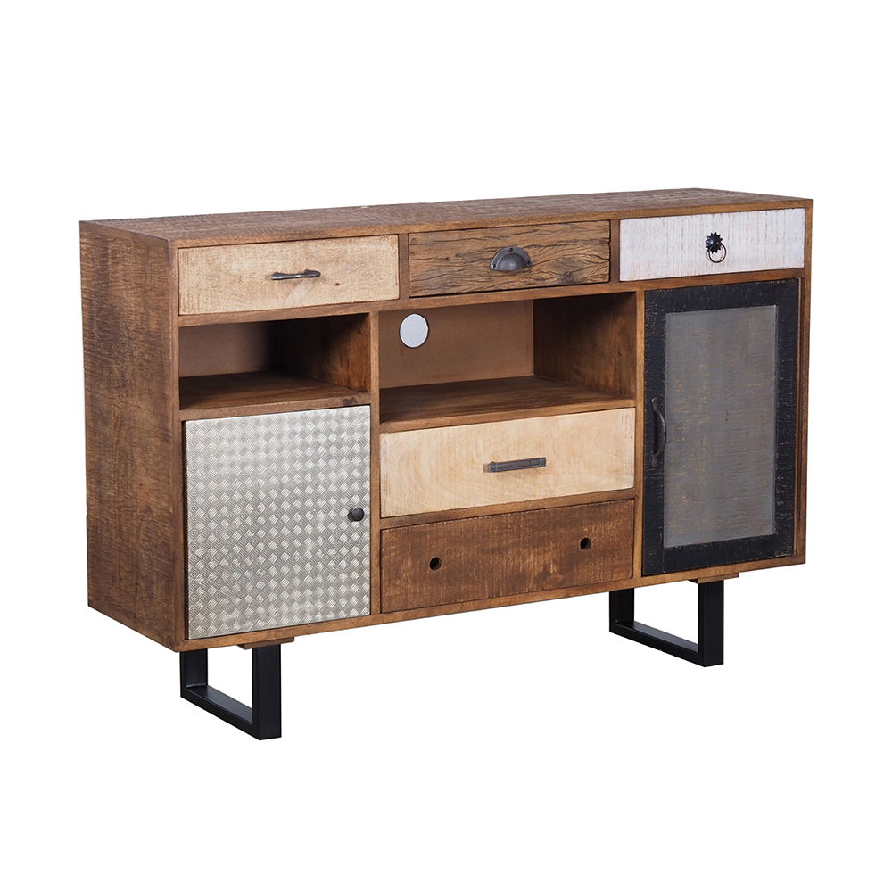 Rustic 2 Drawer Kitchen Island - Multi - Best Buy Furniture