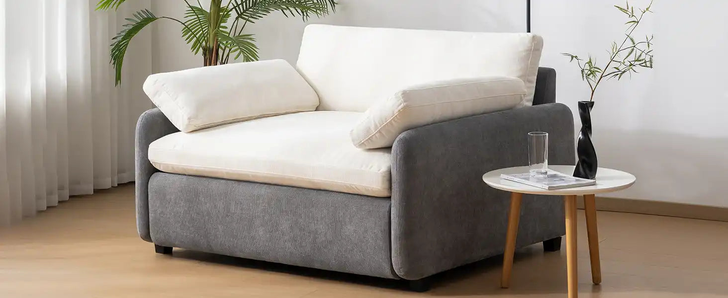 Oversized Chenille Single Sofa Chair,Wide and Deep Seat Accent Chair - Best Buy Furniture
