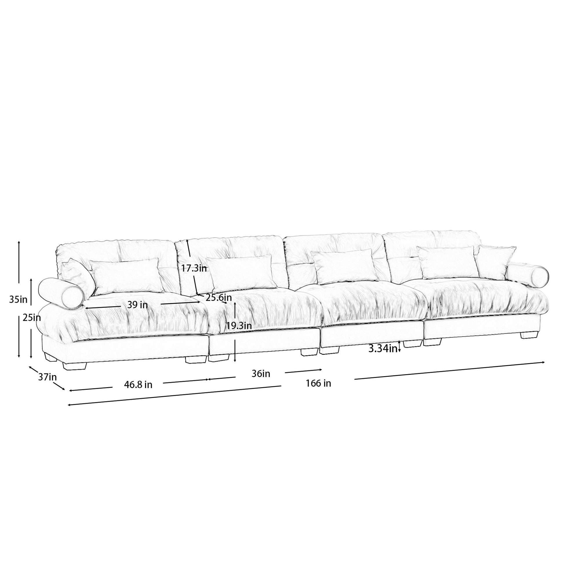 Super Comfort Oversized Modular Sectional Sofa - Best Buy Furniture
