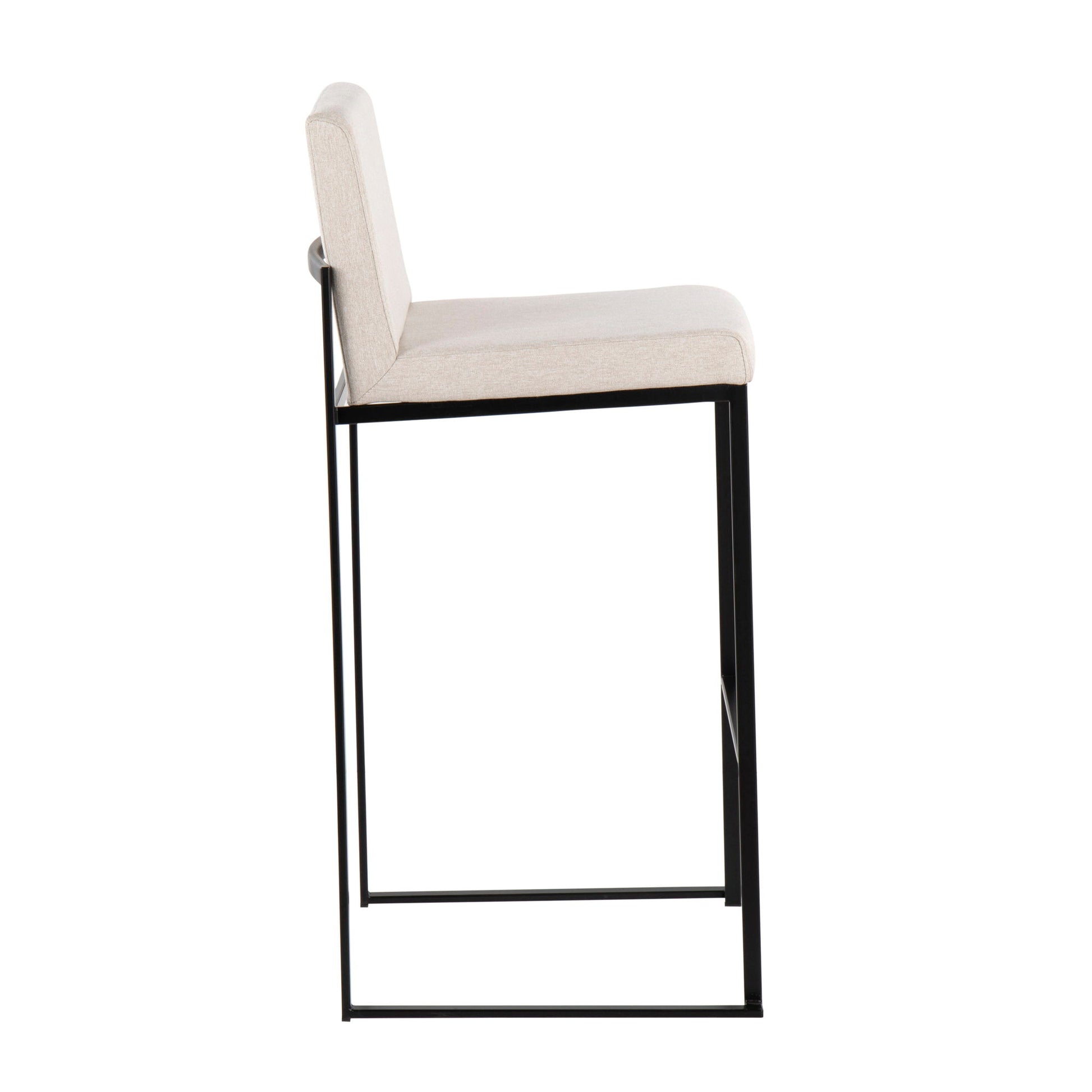 Fuji - Contemporary High Back Barstool Elegant Design - Best Buy Furniture
