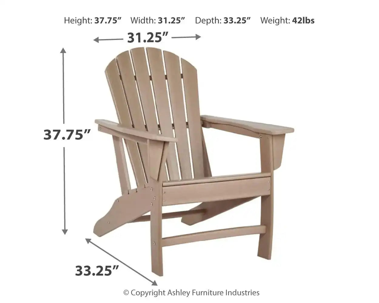 Sundown Treasure - Outdoor Adirondack Chair - Best Buy Furniture