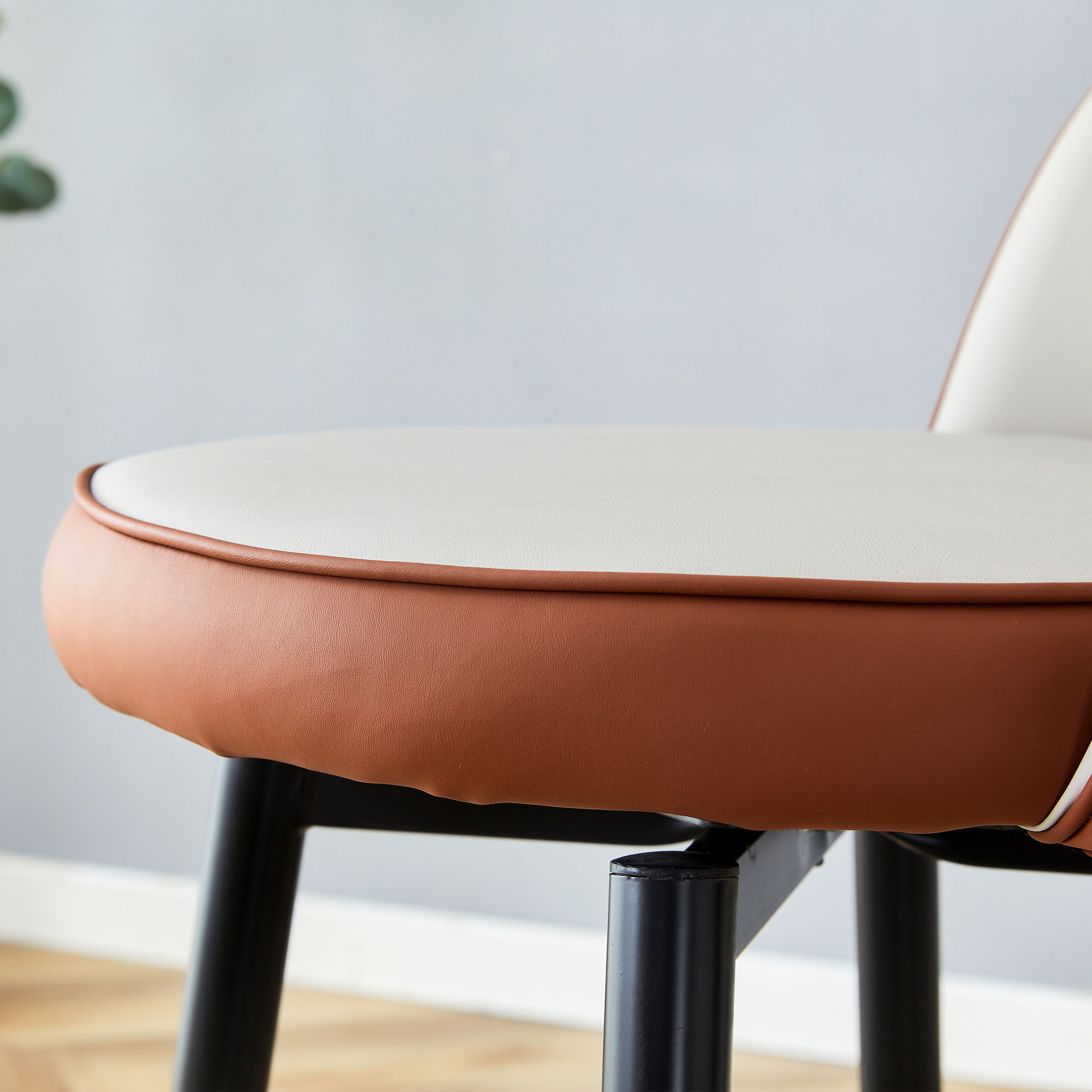 Upholstered Rotatable Bar Chair With Metal Legs For Dining Room - Best Buy Furniture