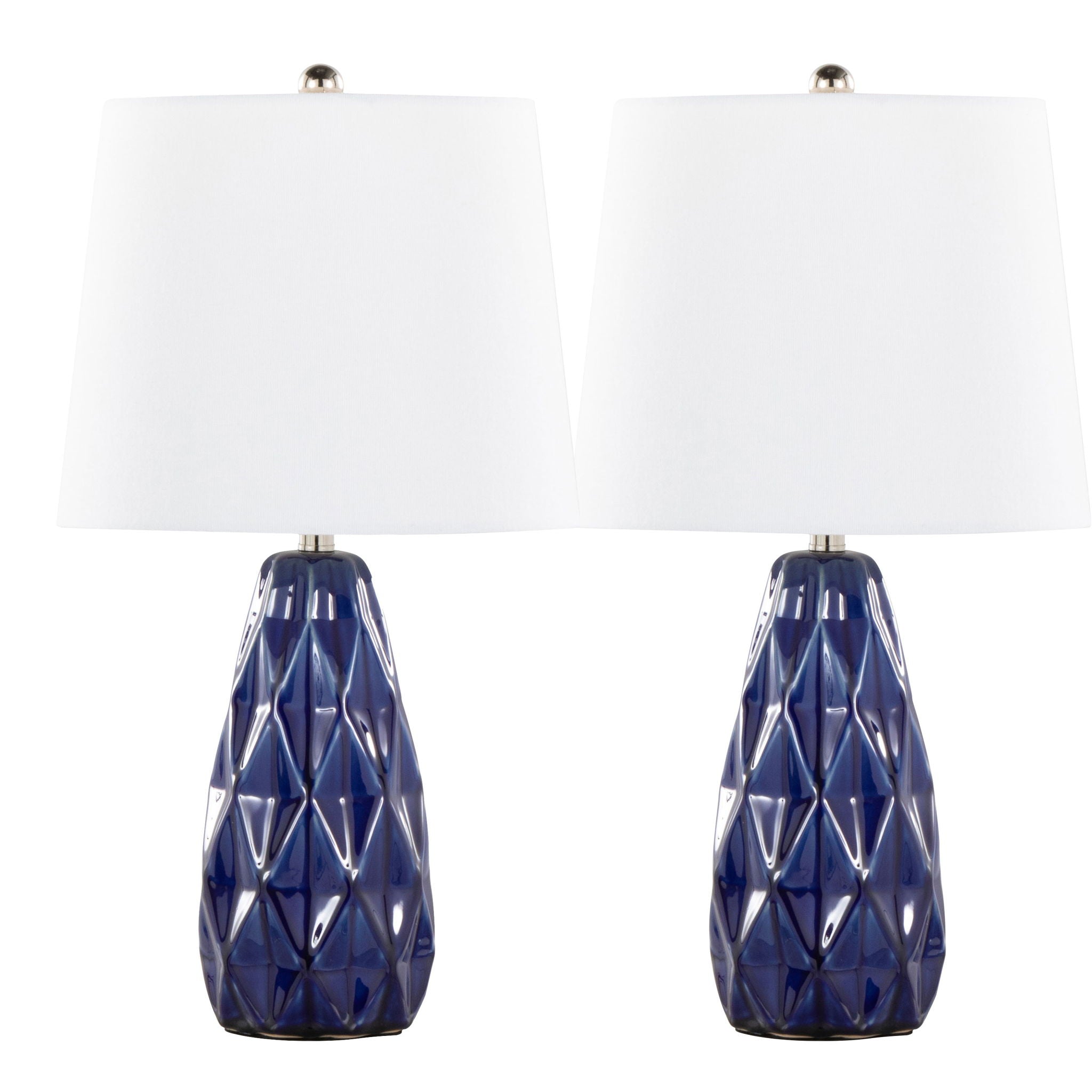 Hex - Contemporary Lamp (Set of 2) - Best Buy Furniture