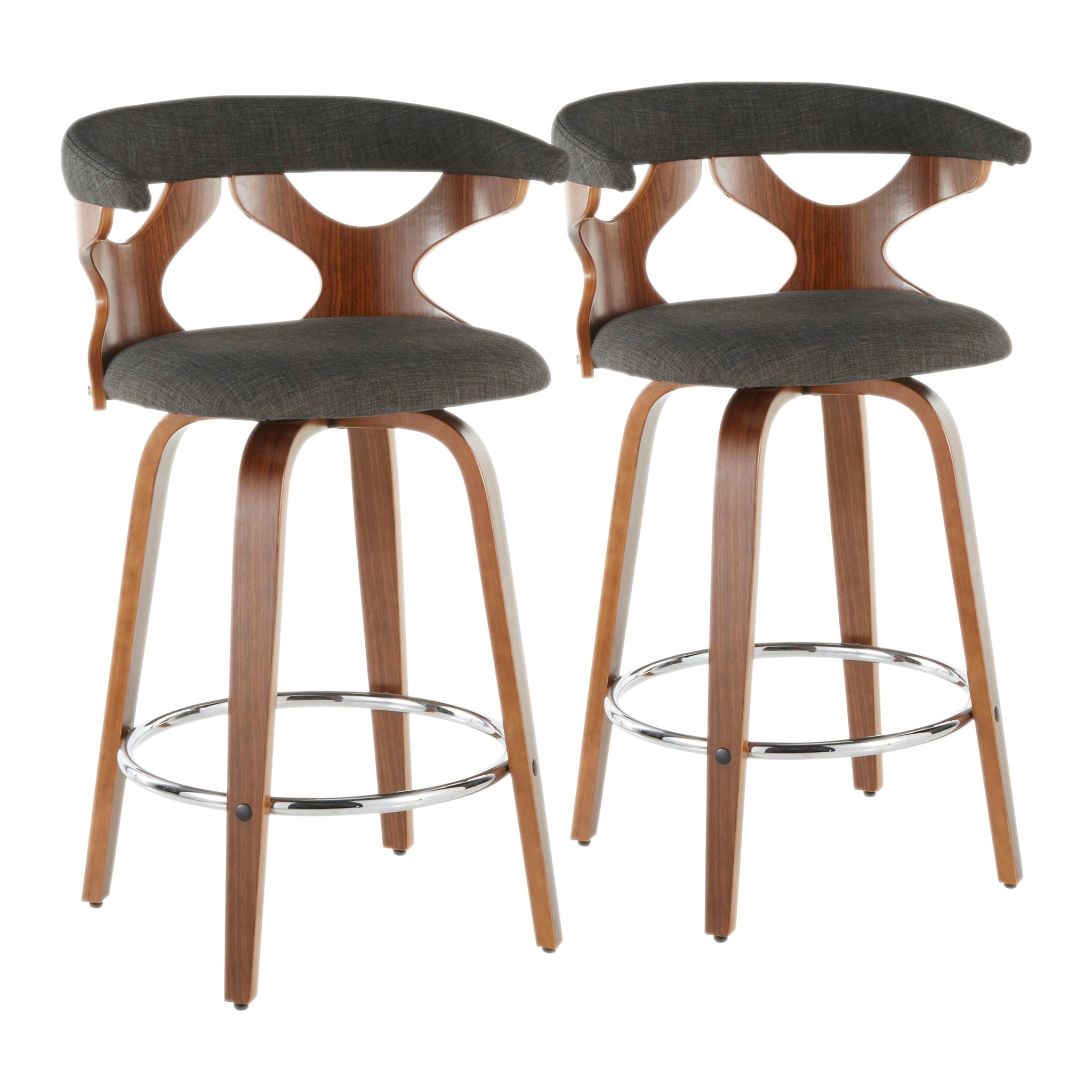 Gardenia - Mid Century Modern Counter Stool (Set of 2) - Best Buy Furniture