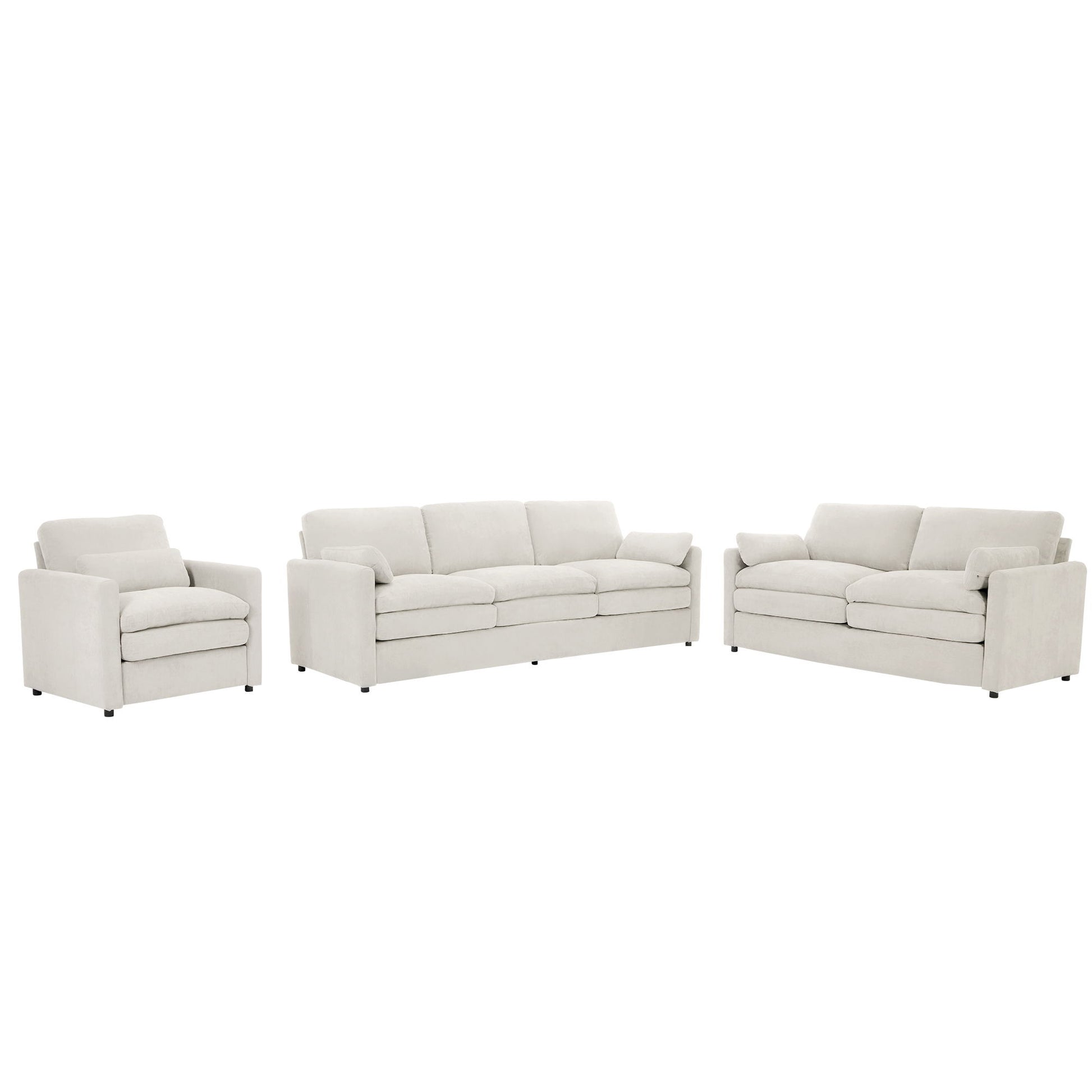 Cozy Upholstered Sofa Set For Living Room - Best Buy Furniture
