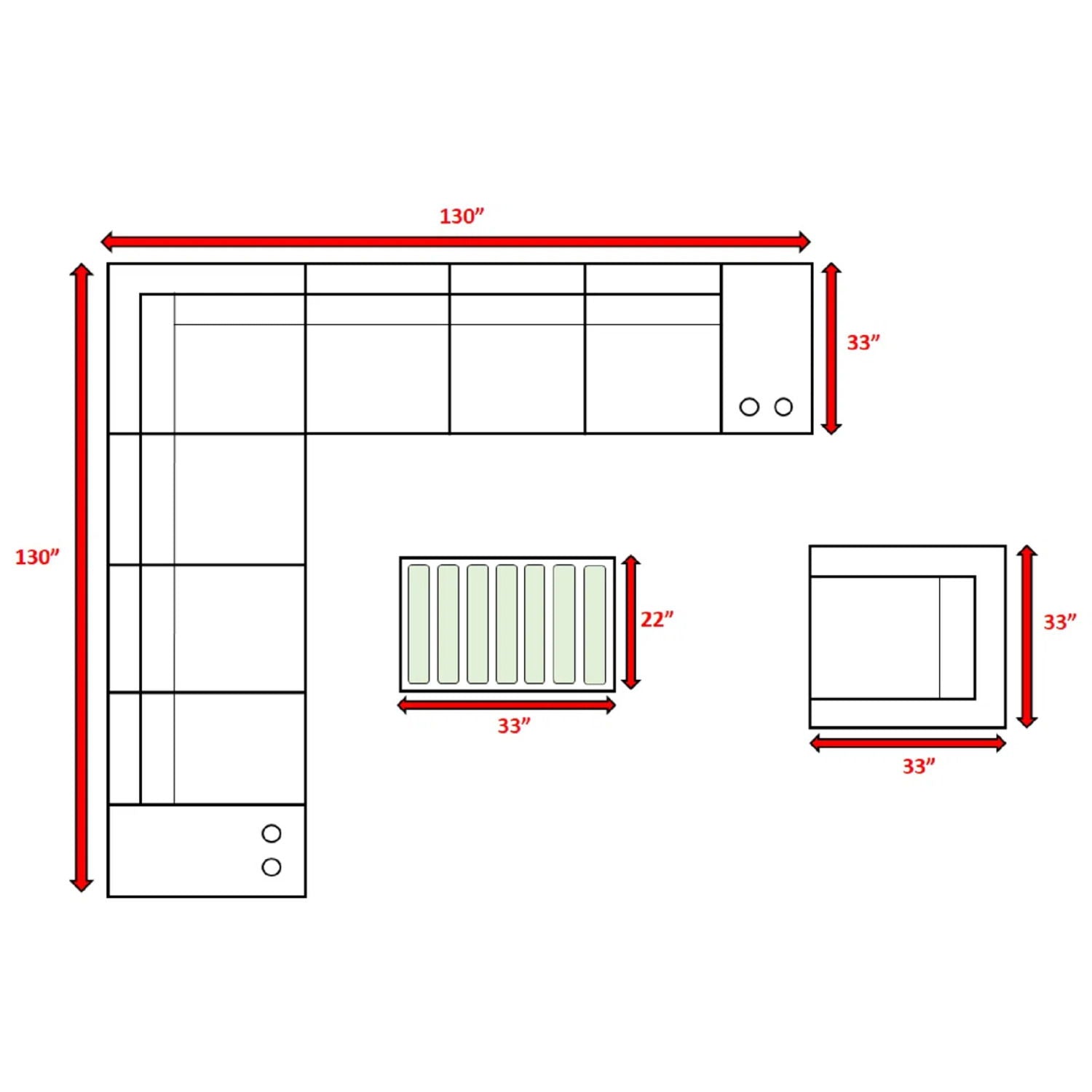 Modern Patio Rattan Sectional Set With Cushions - Best Buy Furniture