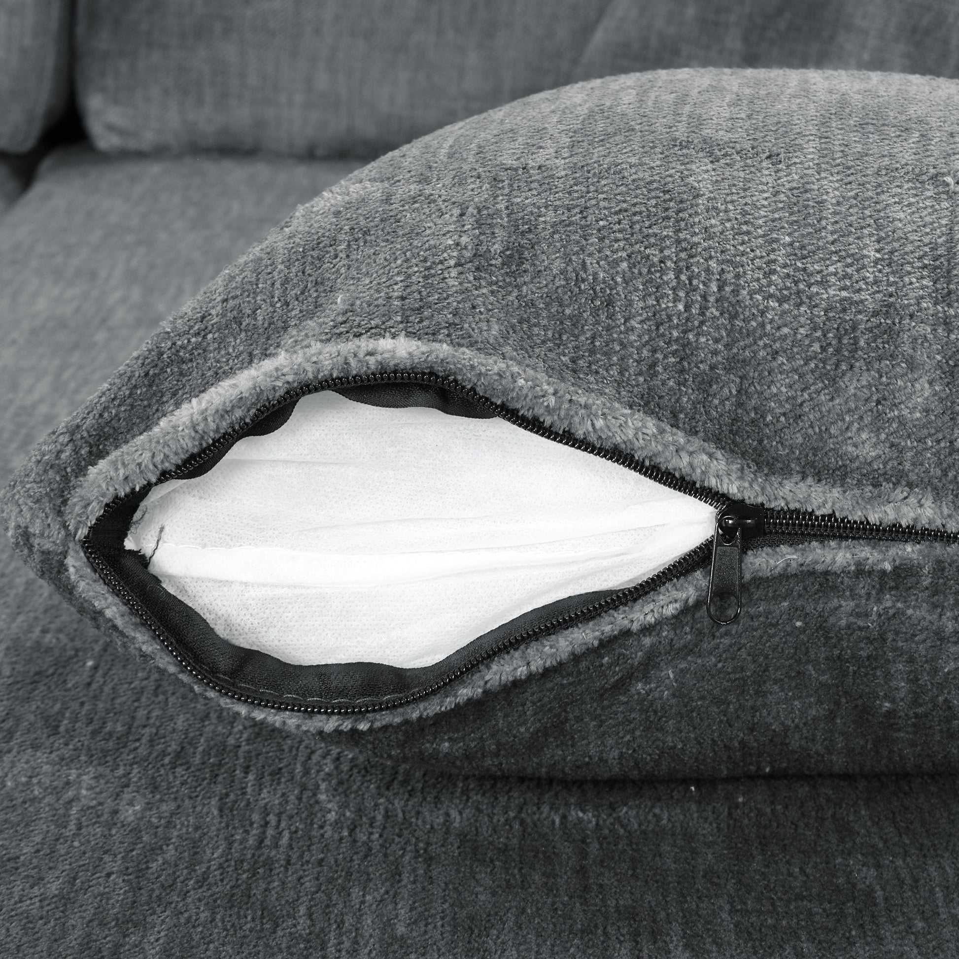 Contemporary U - Shaped Sectional Sofa With Movable Storage Ottoman - Best Buy Furniture