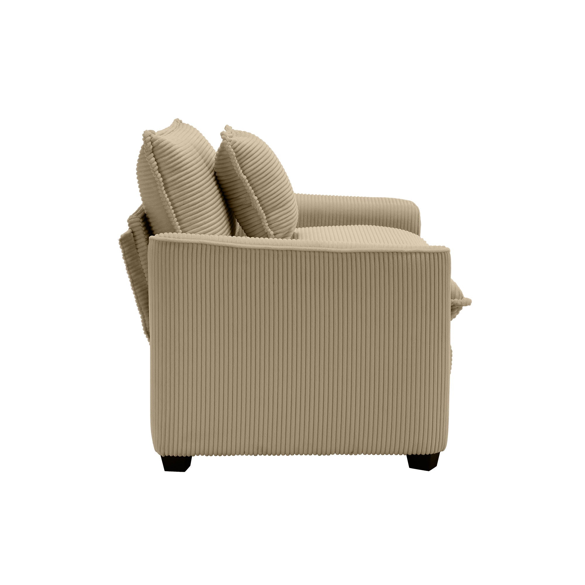 Elegant Corduroy Oversized Sectional Sofa Set With Deep Seats And Flexible Layout