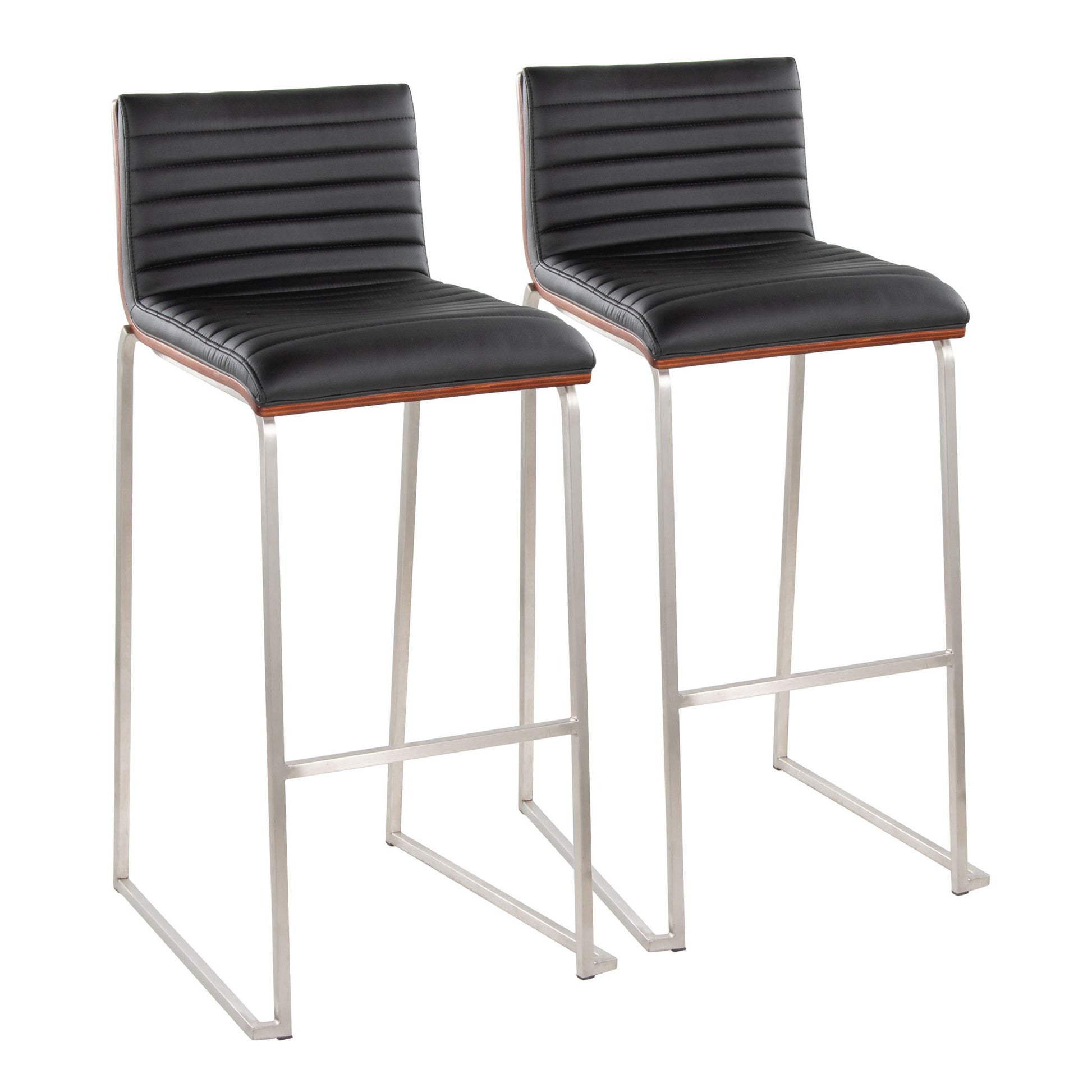 Mason Mara - Contemporary Fixed Height Barstool (Set of 2) - Best Buy Furniture
