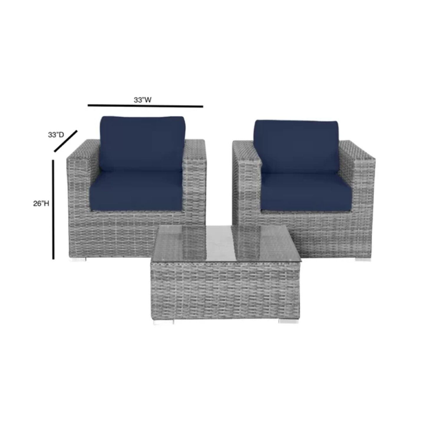 2 Person Seating Set With Cushions - Best Buy Furniture
