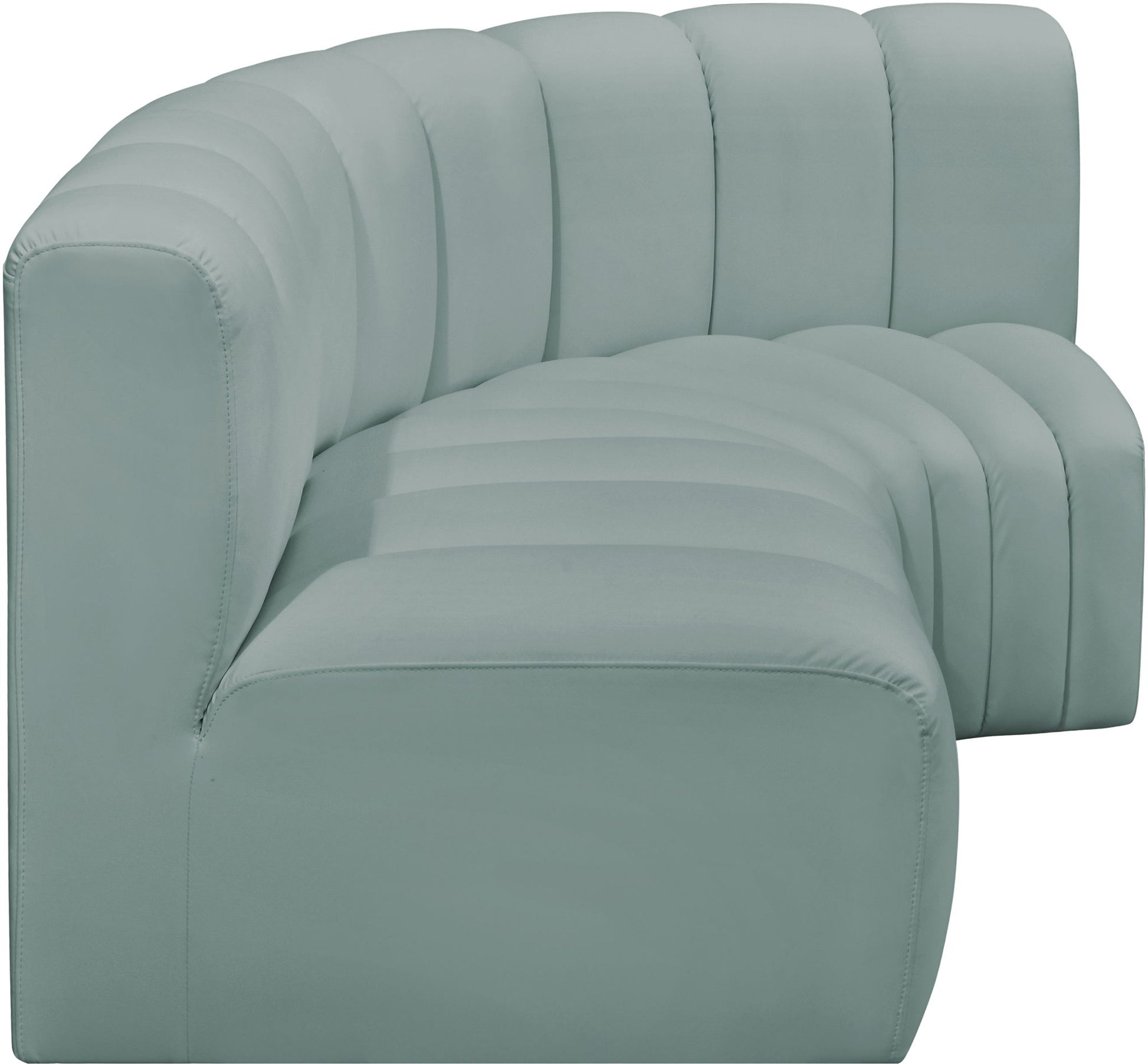 Arc - Faux Leather 3 Piece Sofa - Best Buy Furniture