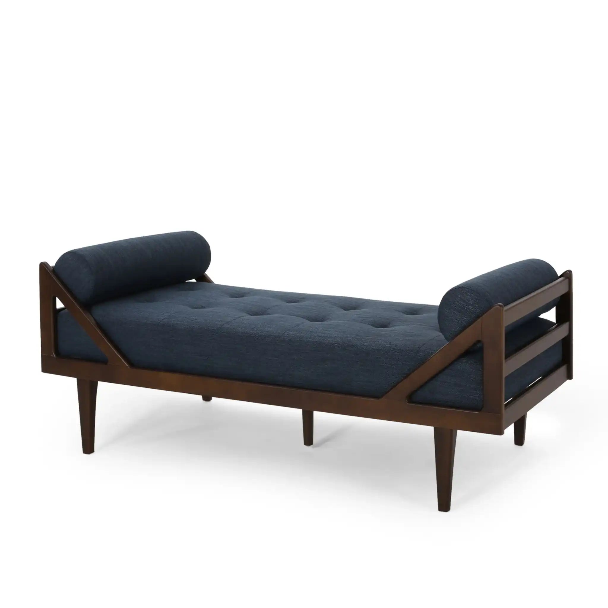 Chic Contemporary Chaise Lounge With Button Tufting And Bentwood Structure - Best Buy Furniture