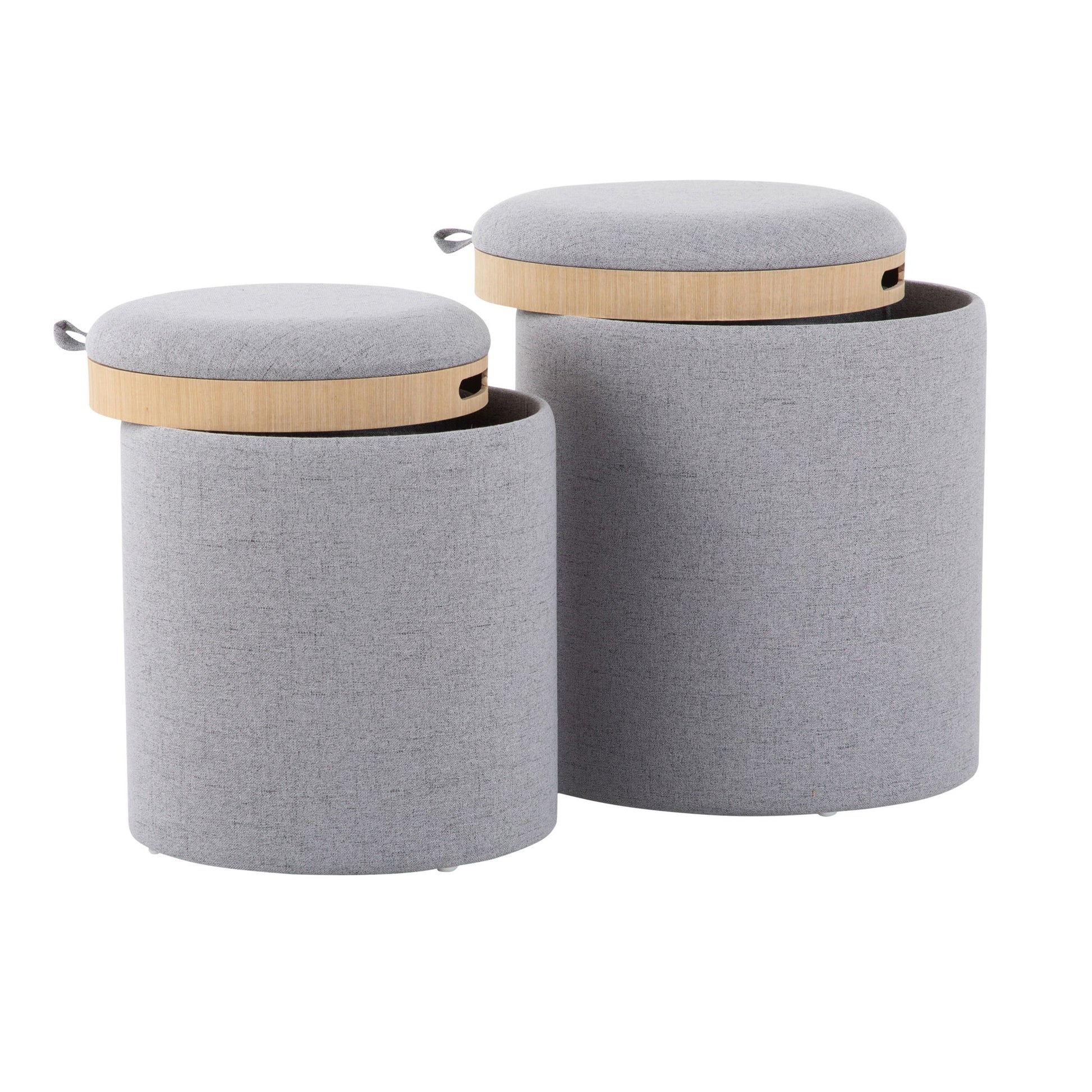 Tray - Contemporary Nesting Ottoman Set - Best Buy Furniture