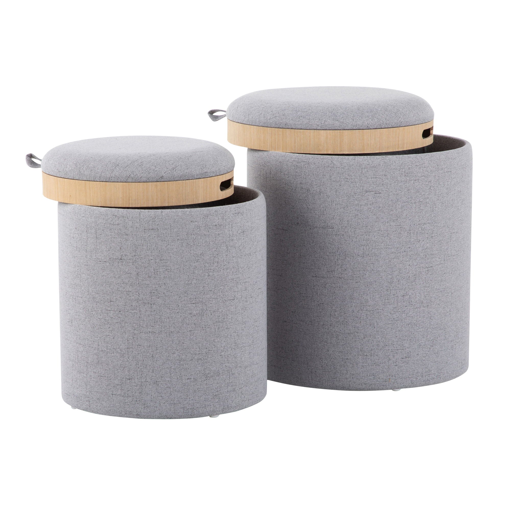 Tray - Contemporary Nesting Ottoman Set - Best Buy Furniture