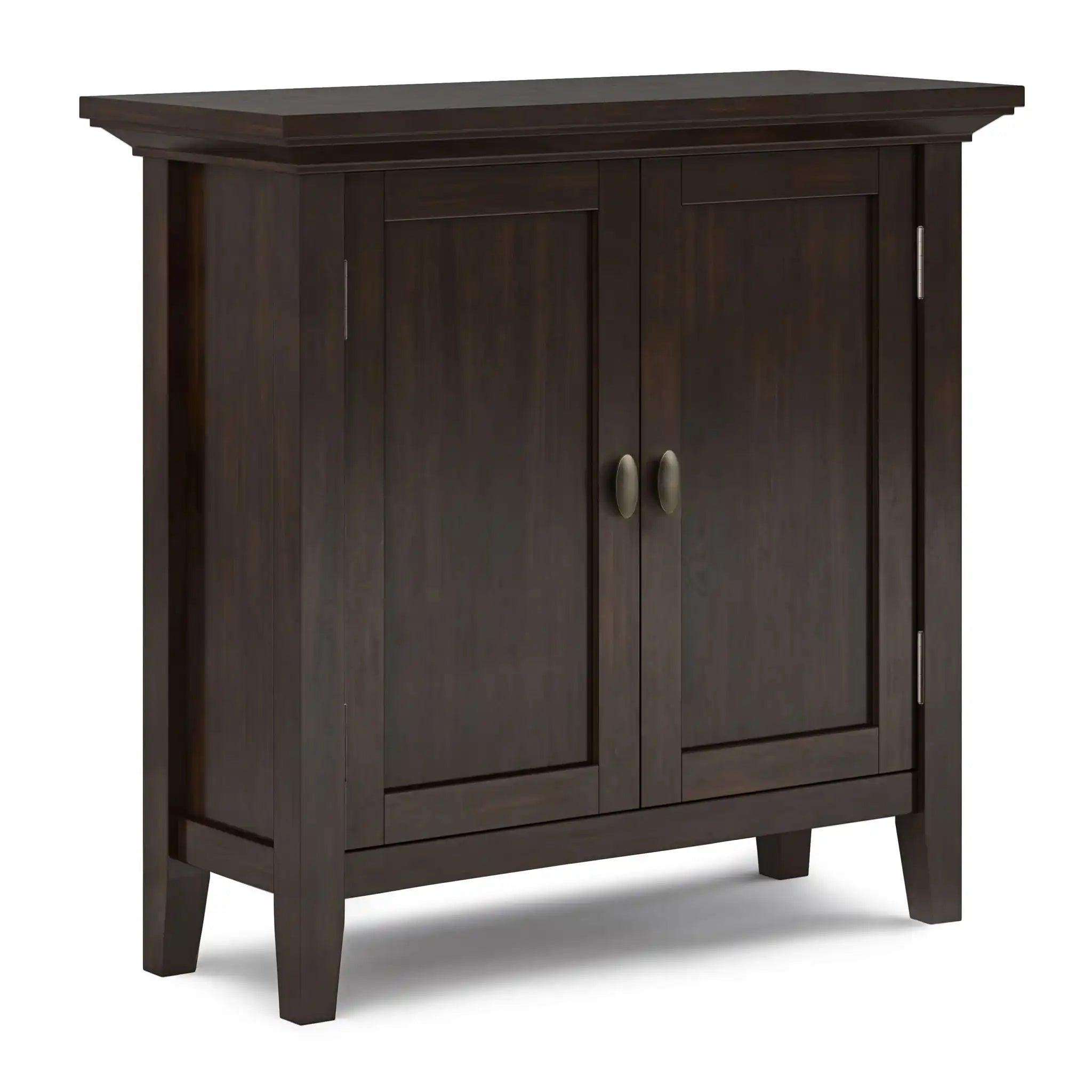 Redmond - Low Storage Cabinet - Brunette Brown - Best Buy Furniture