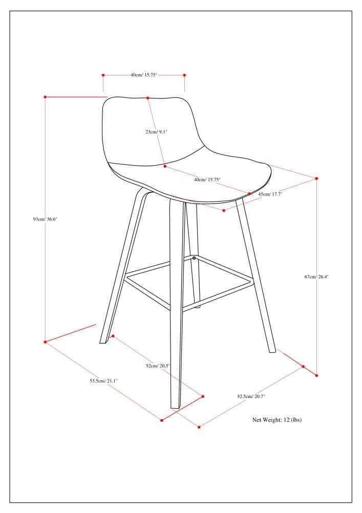 Randolph Bentwood - Upholstered Counter / Bar Height Stool (Set of 2) - Best Buy Furniture