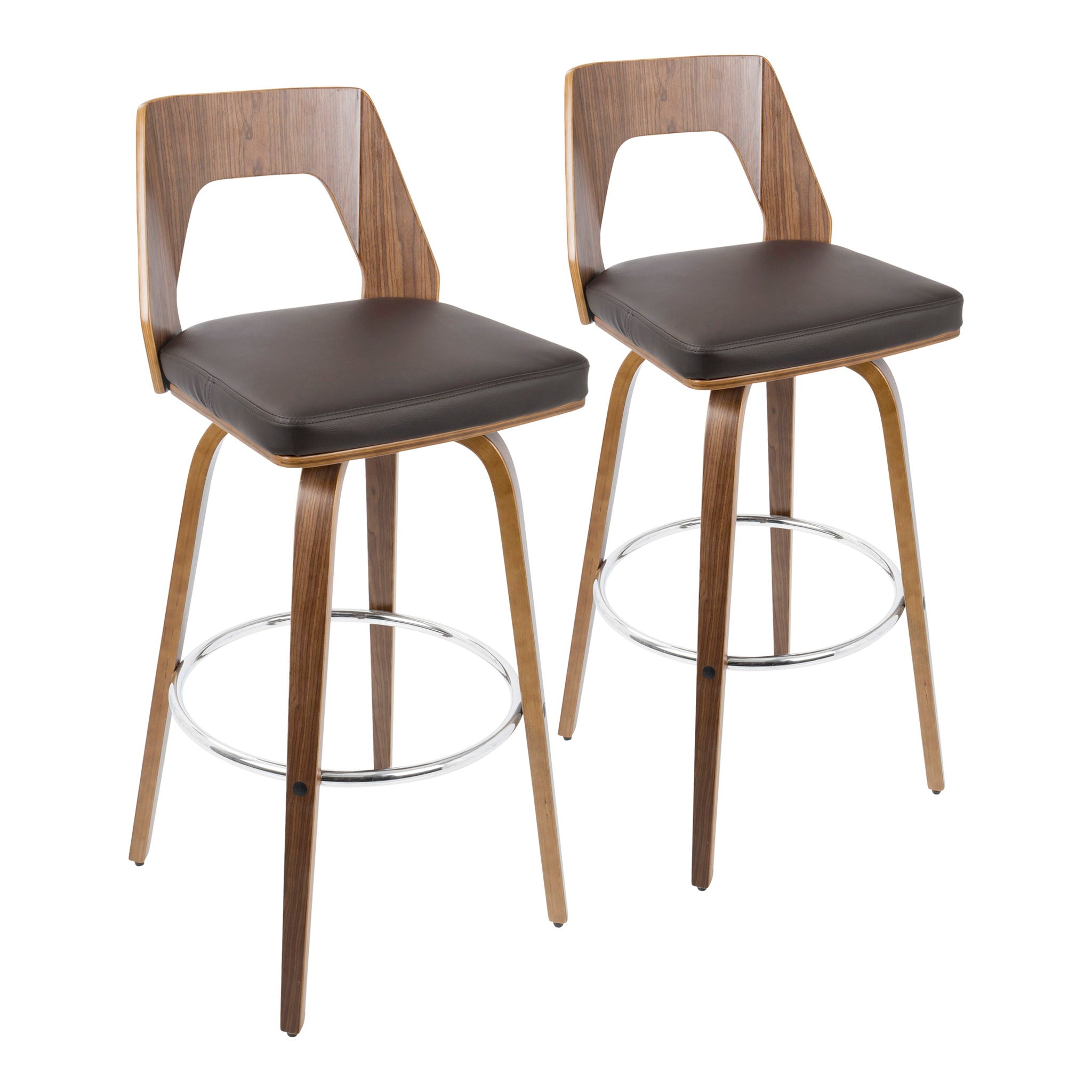 Trilogy - Mid Century Modern Barstool (Set of 2) - Best Buy Furniture