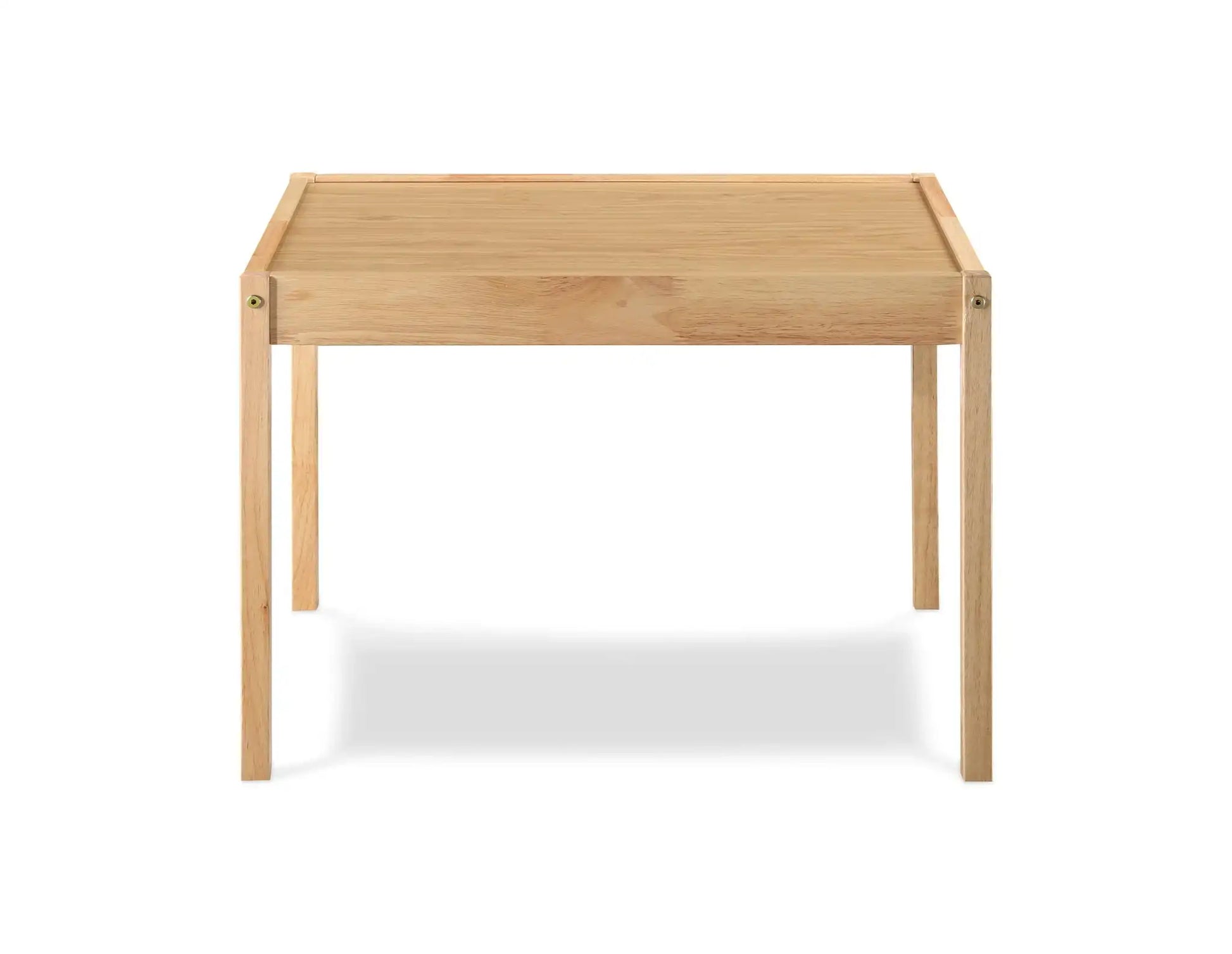 Della - 3 Piece Solid Wood Kids Table & Two Chair Set - Natural - Best Buy Furniture