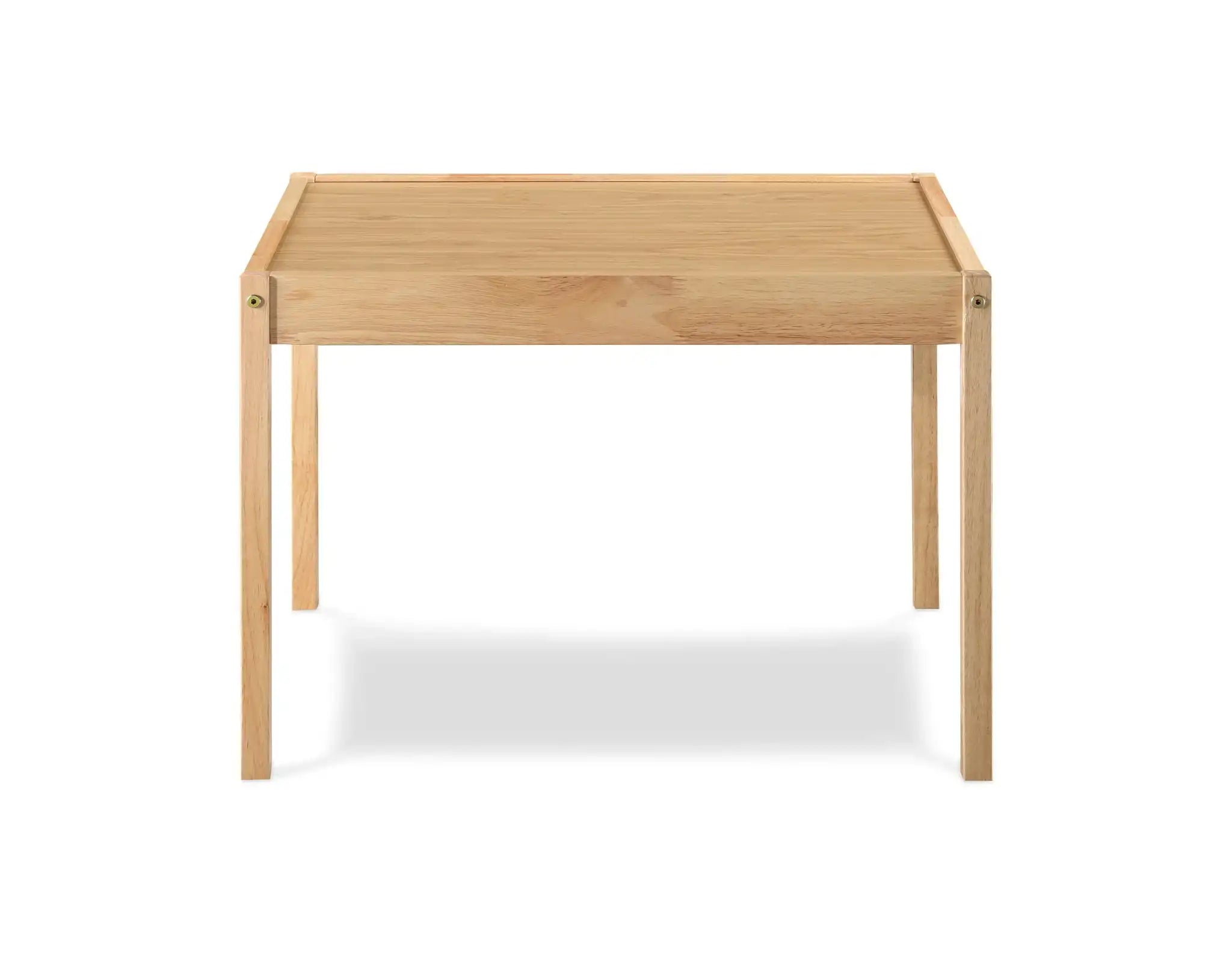 Della - 3 Piece Solid Wood Kids Table & Two Chair Set - Natural - Best Buy Furniture