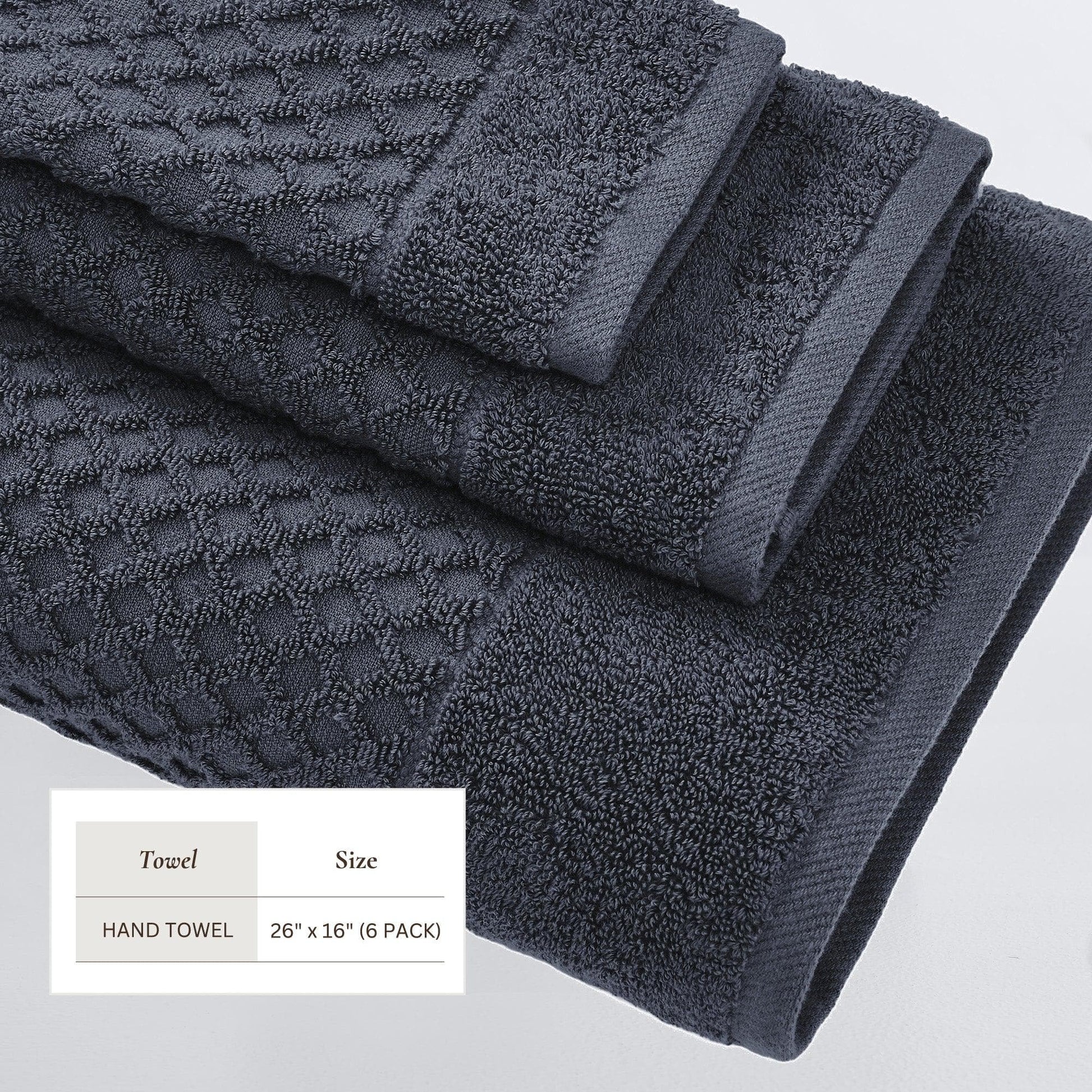 Cotton Diamond Waffle Weave Bath Towel Set - Grayson Collection - Best Buy Furniture