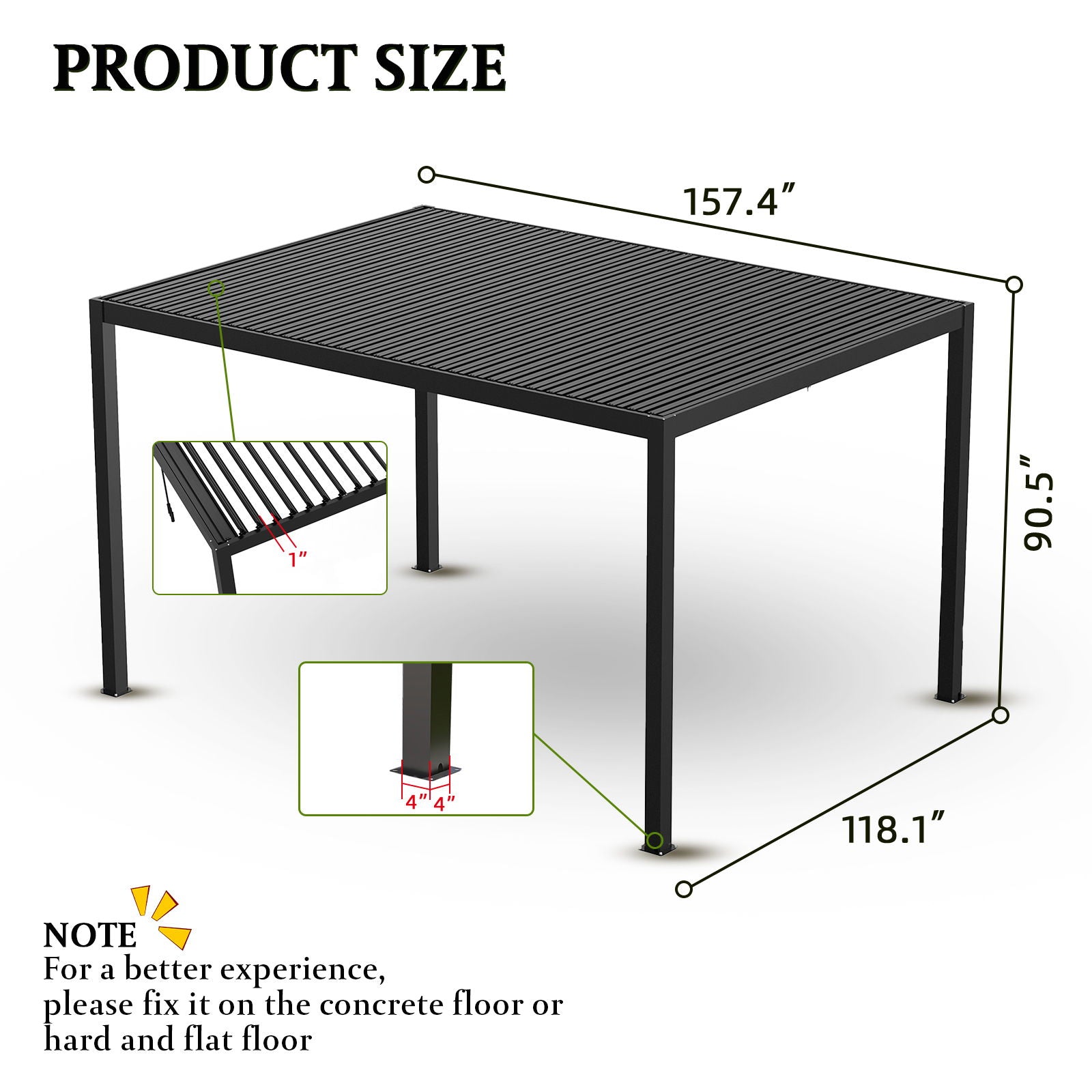 Louver Pergola Aluminium Frame & Louvers - Best Buy Furniture