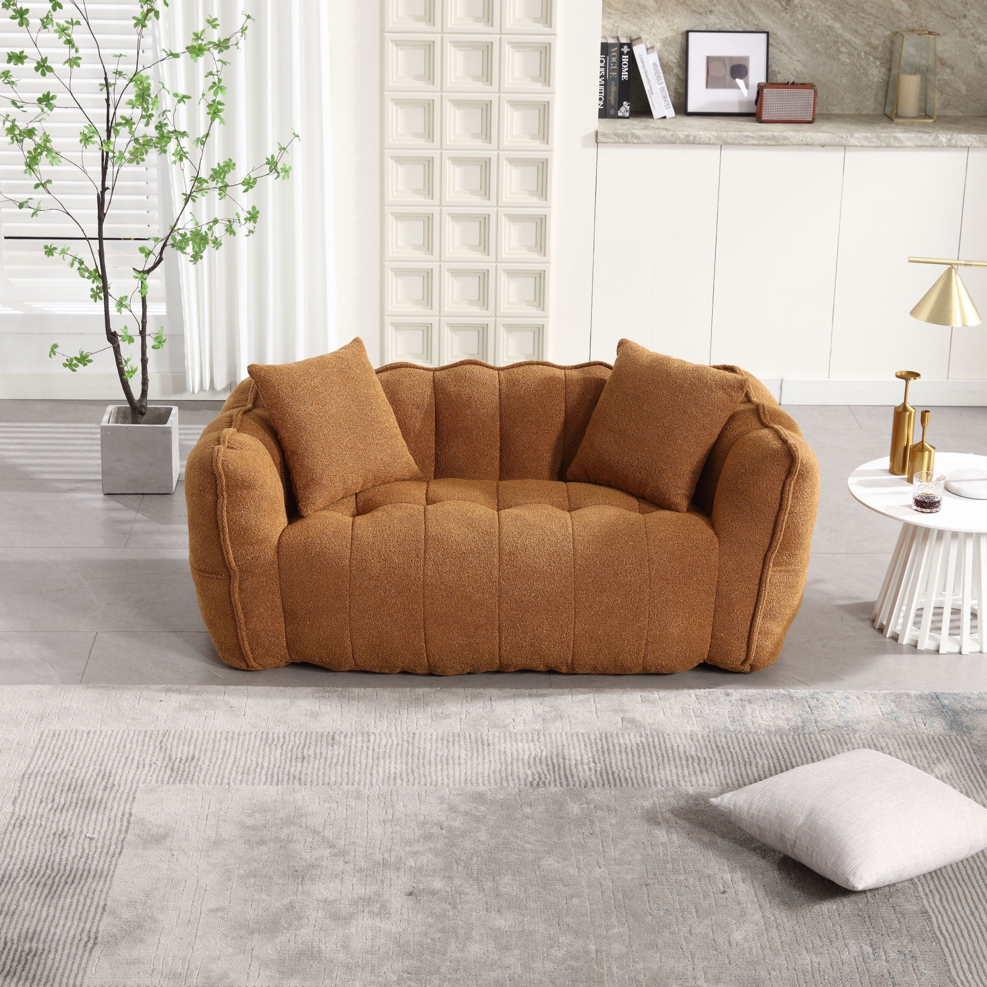 Cozy Beanbag Chair With High Resilience Foam Core For 2 - Best Buy Furniture