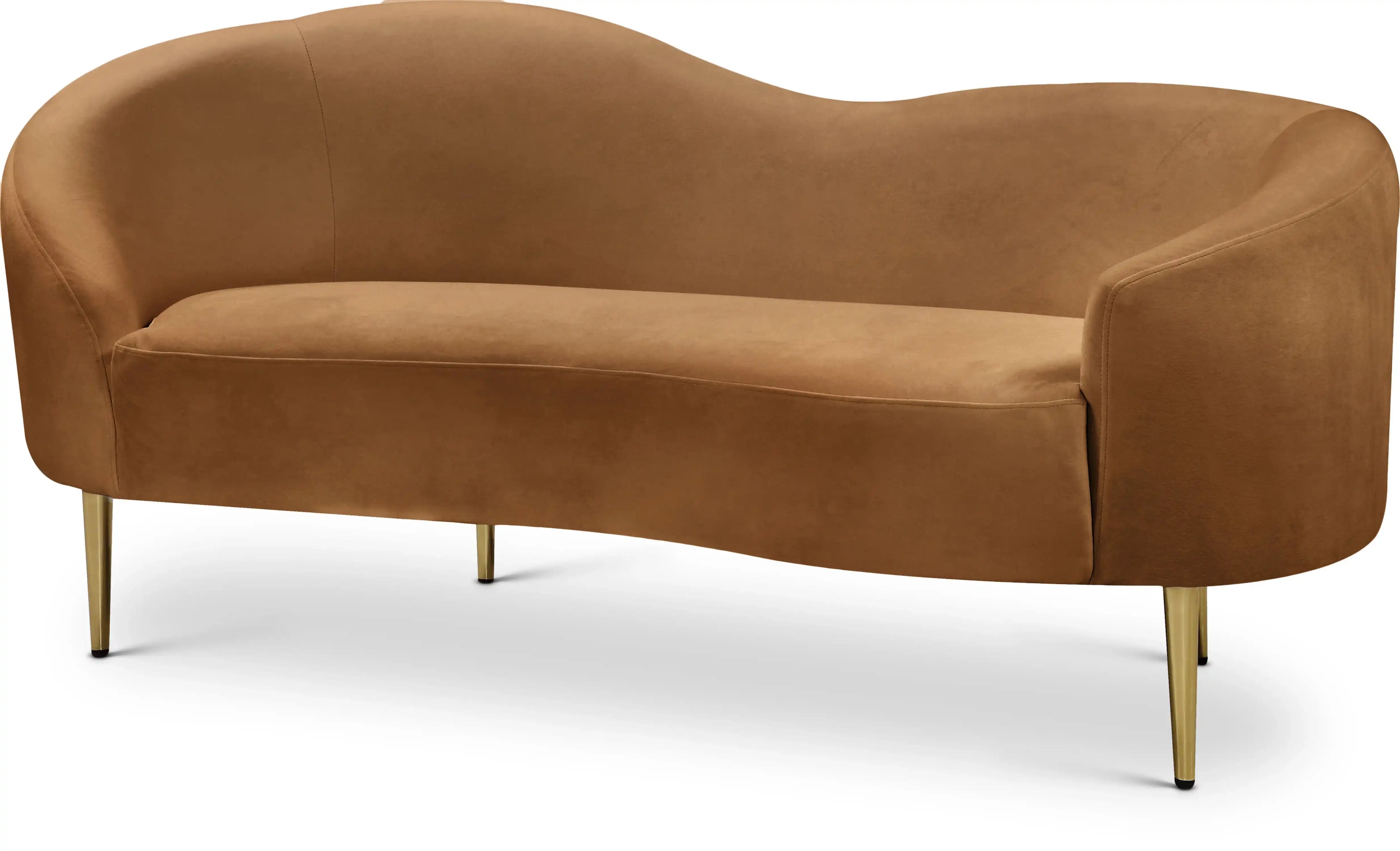 Ritz - Loveseat - Saddle - Best Buy Furniture