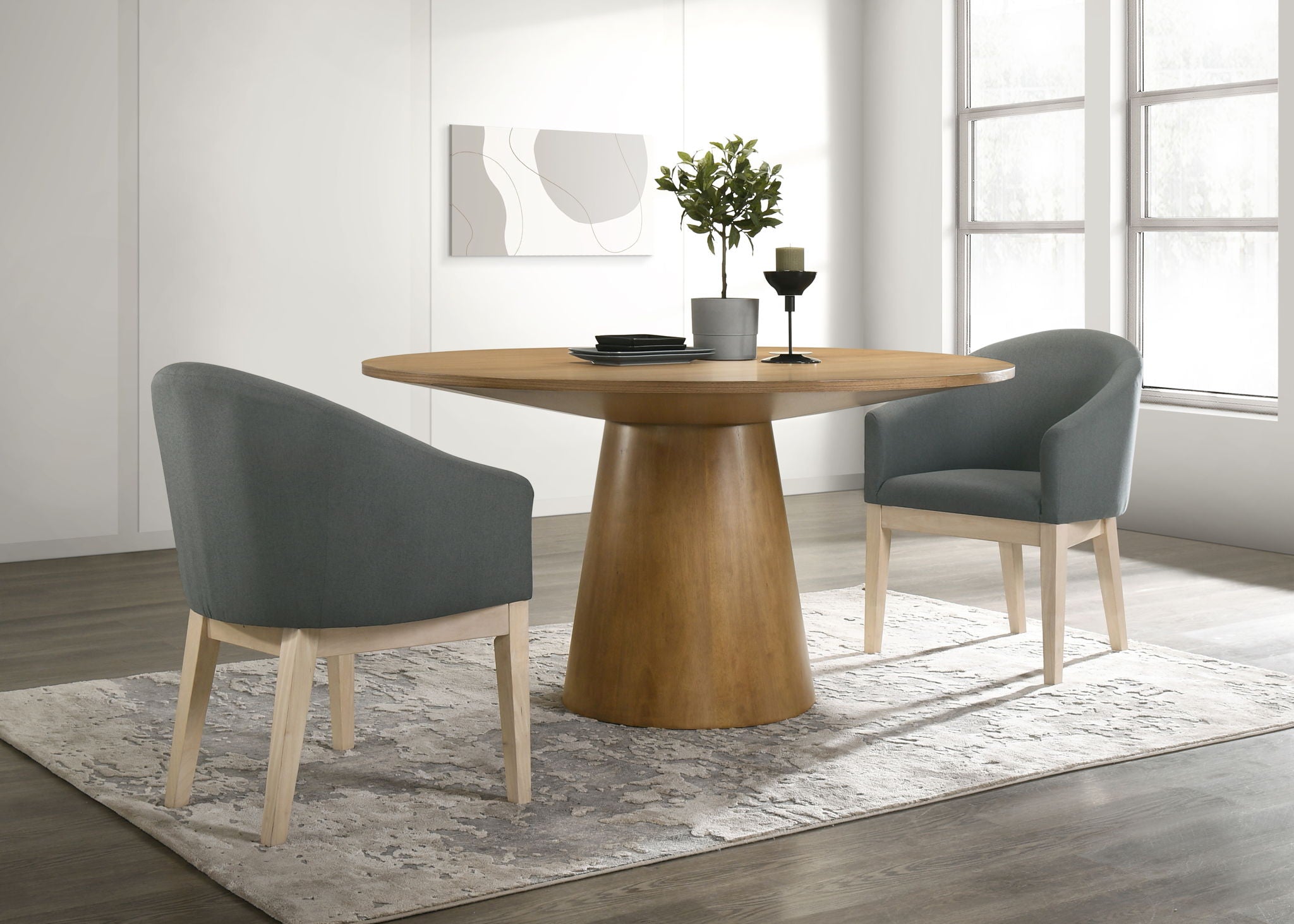 Jasper - 59" Round Dining Table Set - Best Buy Furniture