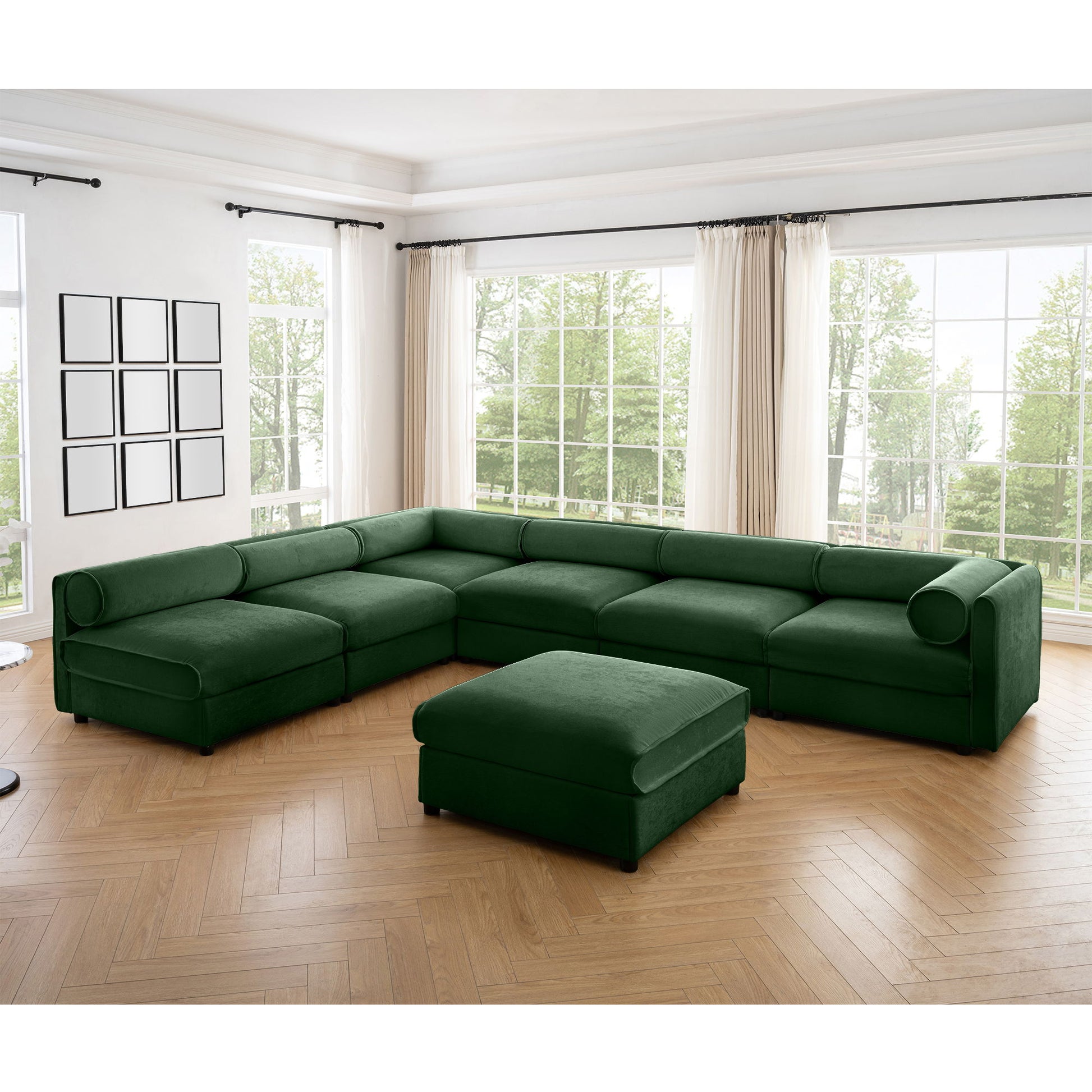 Modern Modular Sectional Sofa With Storag, Contemporary Cylindrical Design - Best Buy Furniture