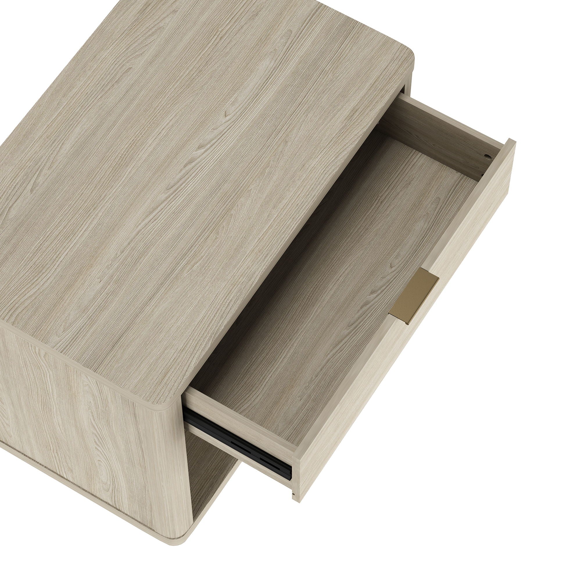 Evelyn - Nightstand With 1 Drawer And Open Shelf