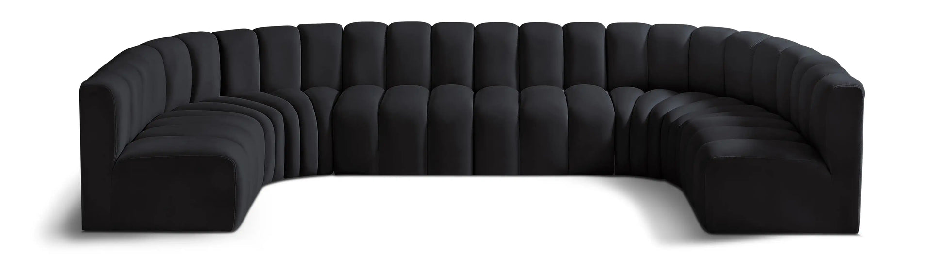Arc - Velvet Modular U-Shaped Sectional - Best Buy Furniture