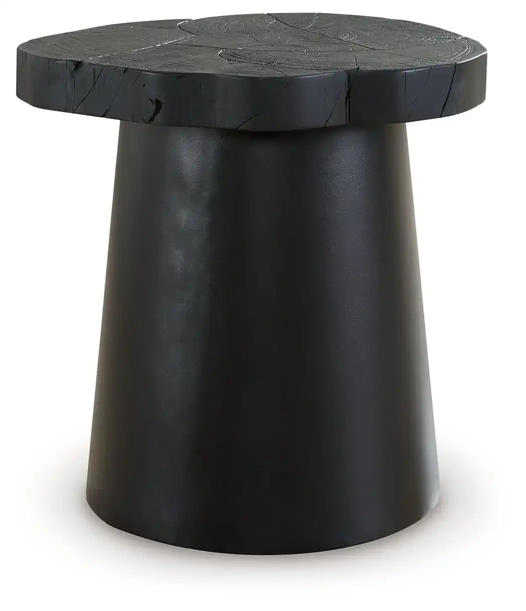 Wimbell - Round End Table - Black - Best Buy Furniture