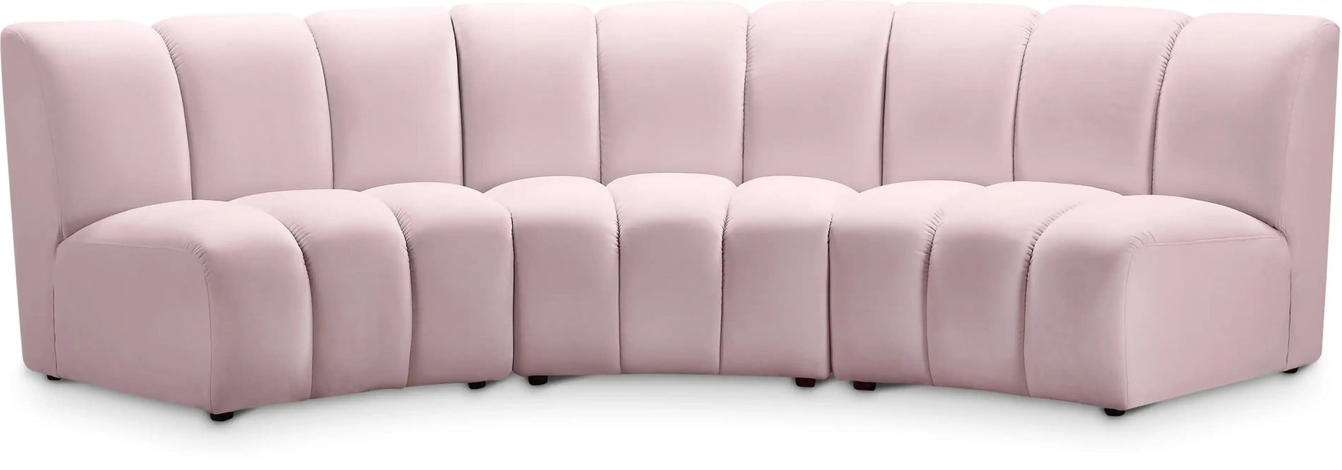 Infinity - 3 Piece Velvet Modular Sectional - Best Buy Furniture