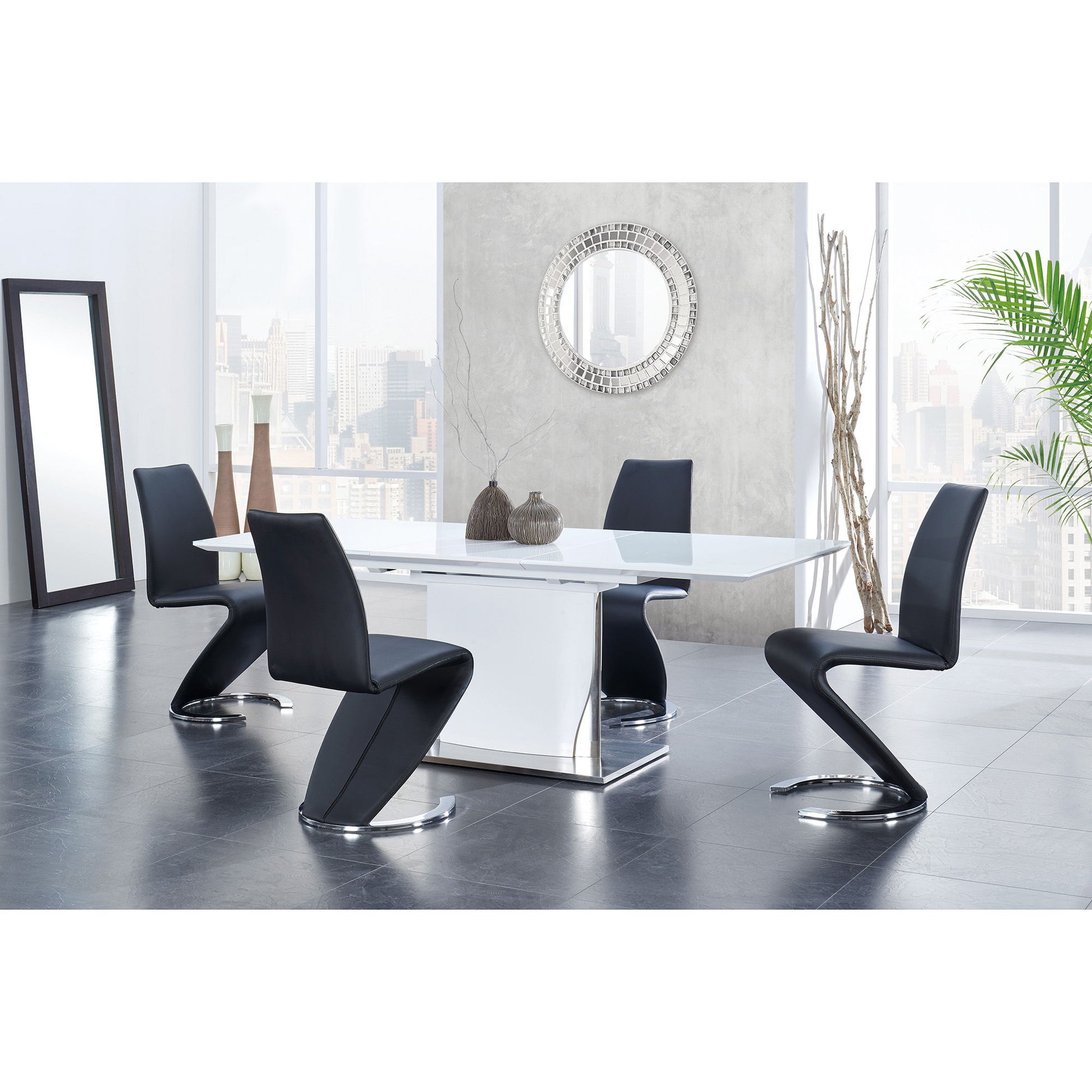Audi - Dining Table - White - Best Buy Furniture