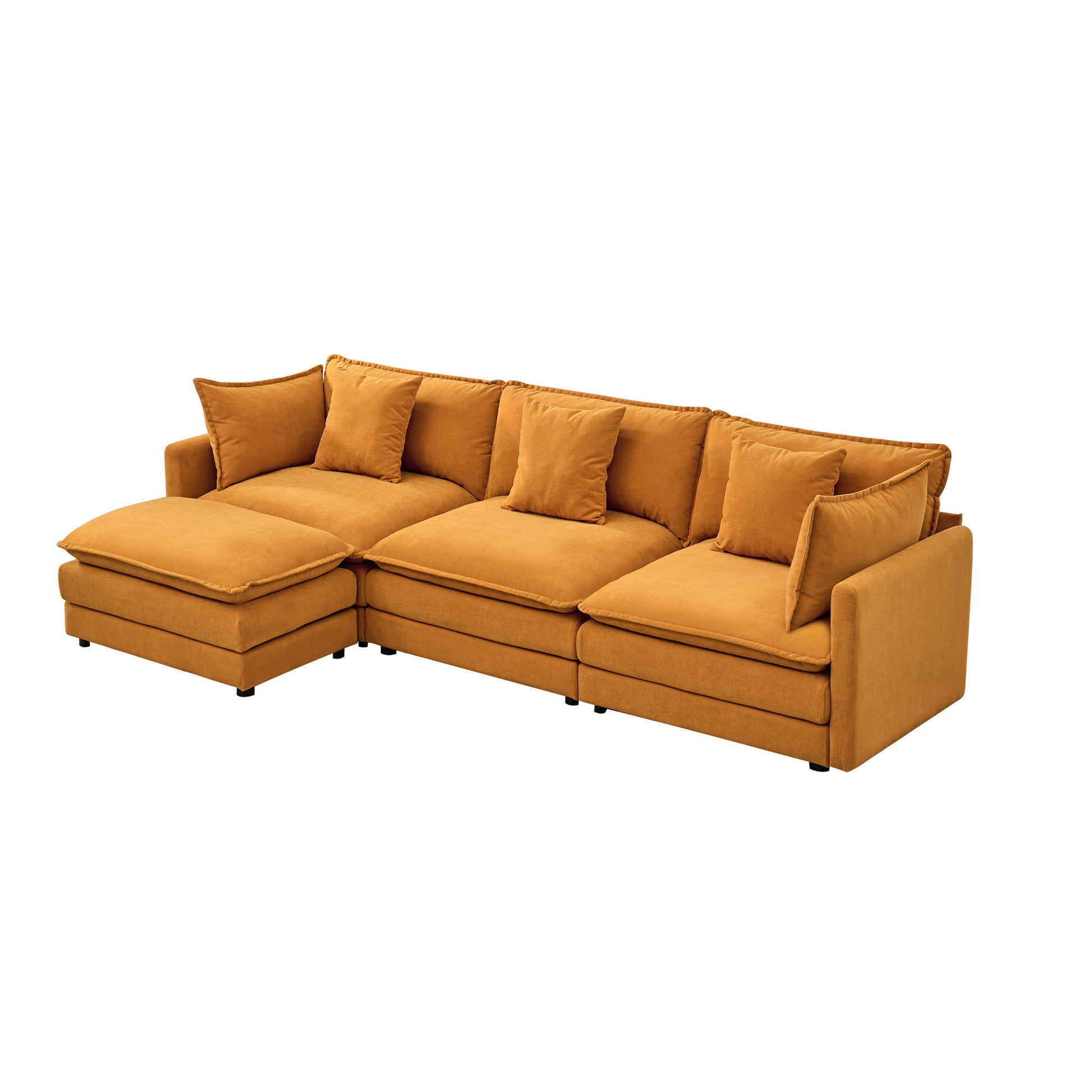 Modular Ottoman Style Deep Seat Sofa With Cushions - Best Buy Furniture