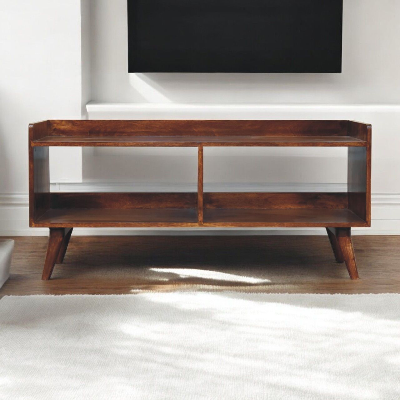 Open Top Media Unit - Brown - Best Buy Furniture