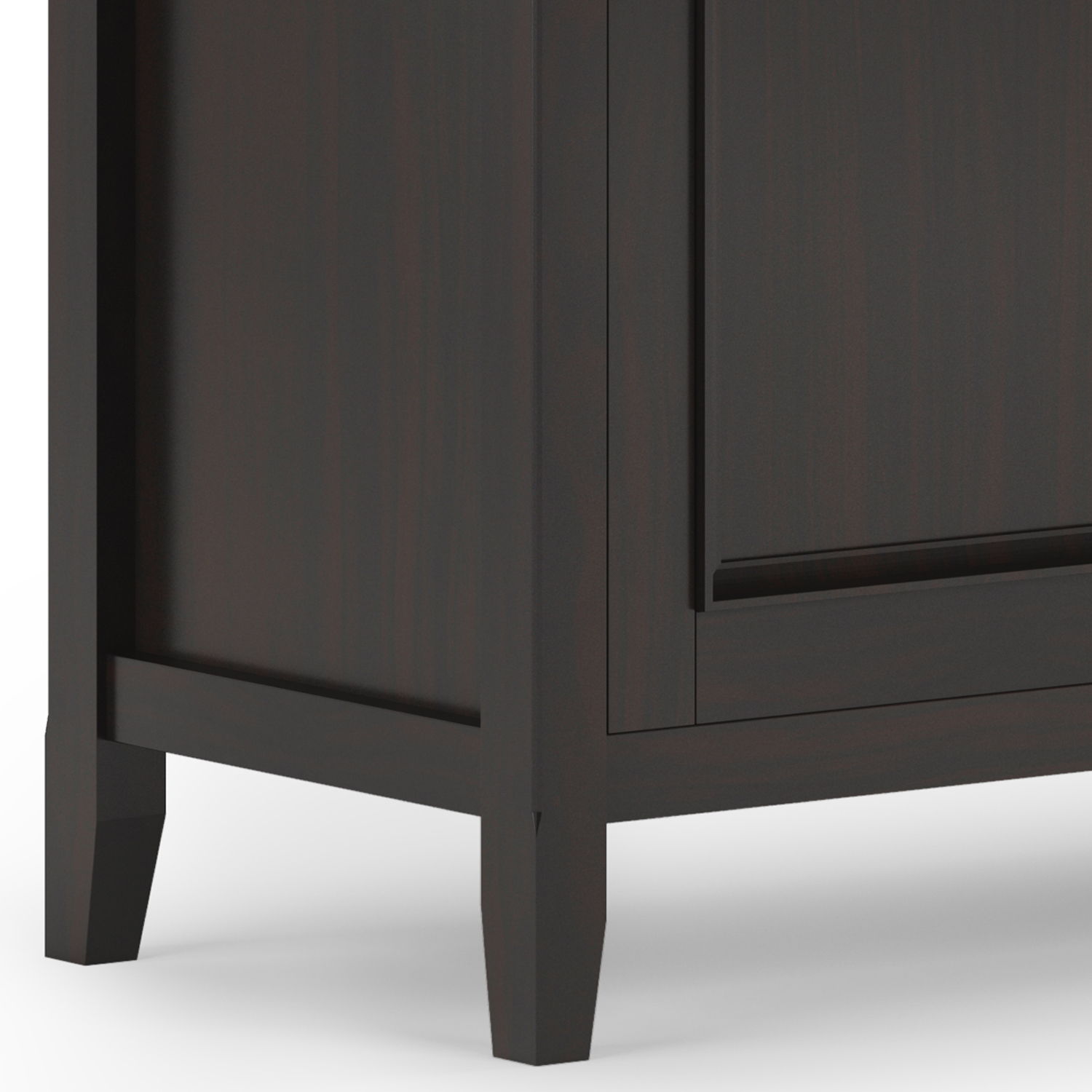 Amherst - Wide 3 Door Storage Cabinet - Hickory Brown - Best Buy Furniture