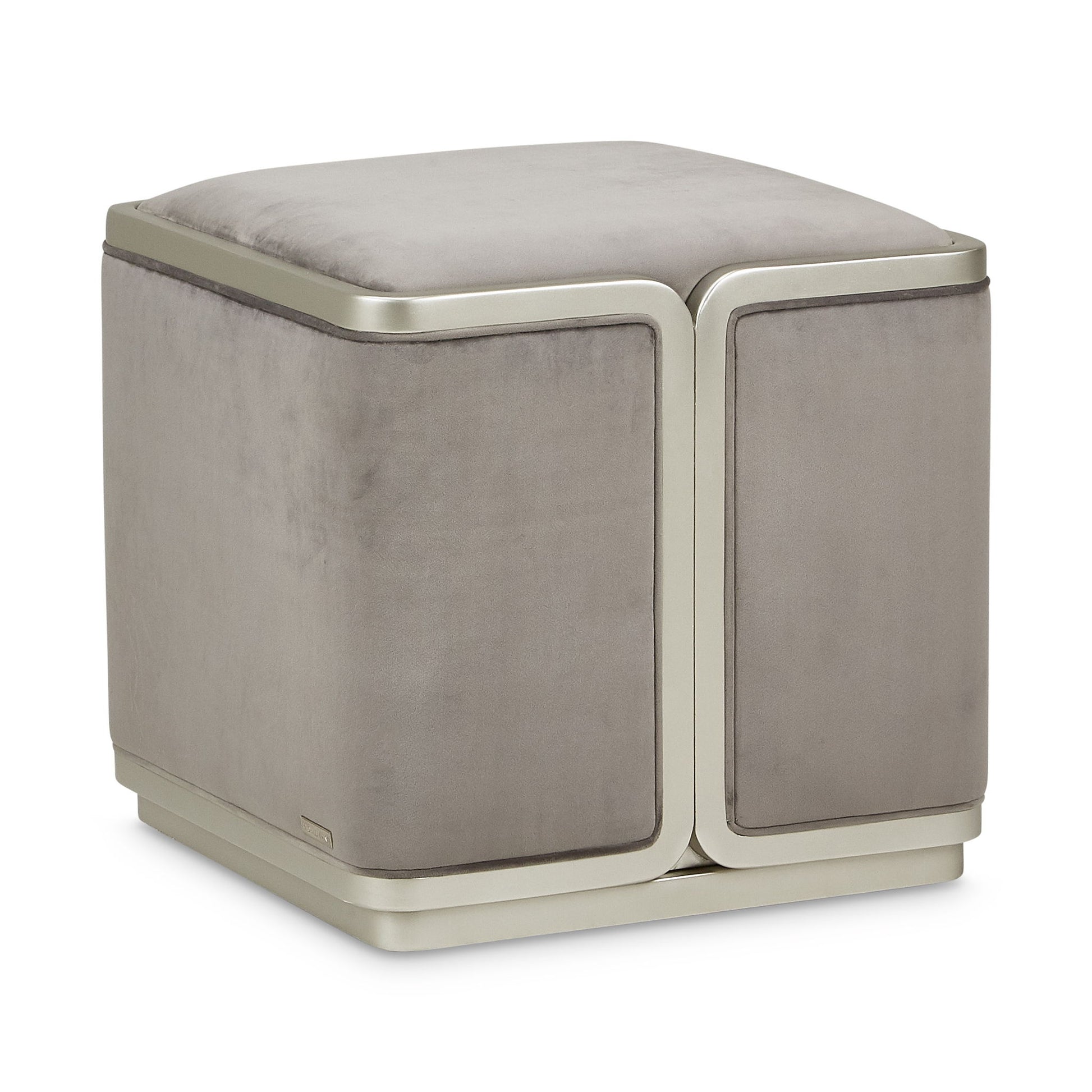 Linea - Ottoman - Gray Pearl / SilverMist - Best Buy Furniture