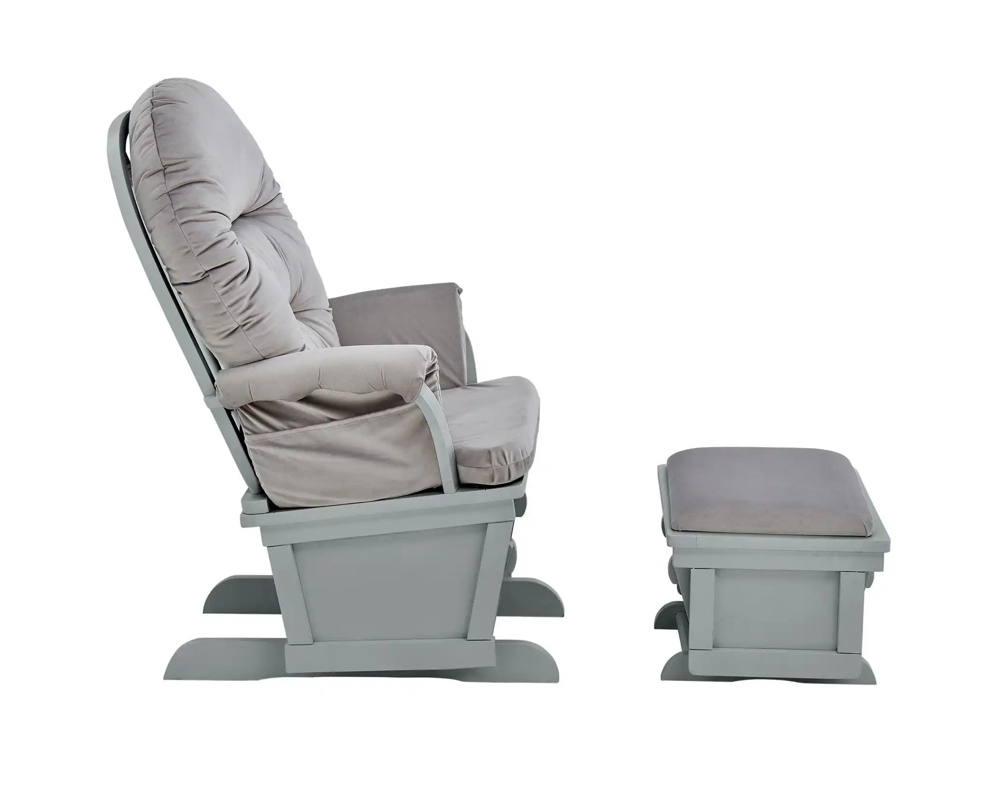 Madison - Glider And Ottoman - Gray - Best Buy Furniture
