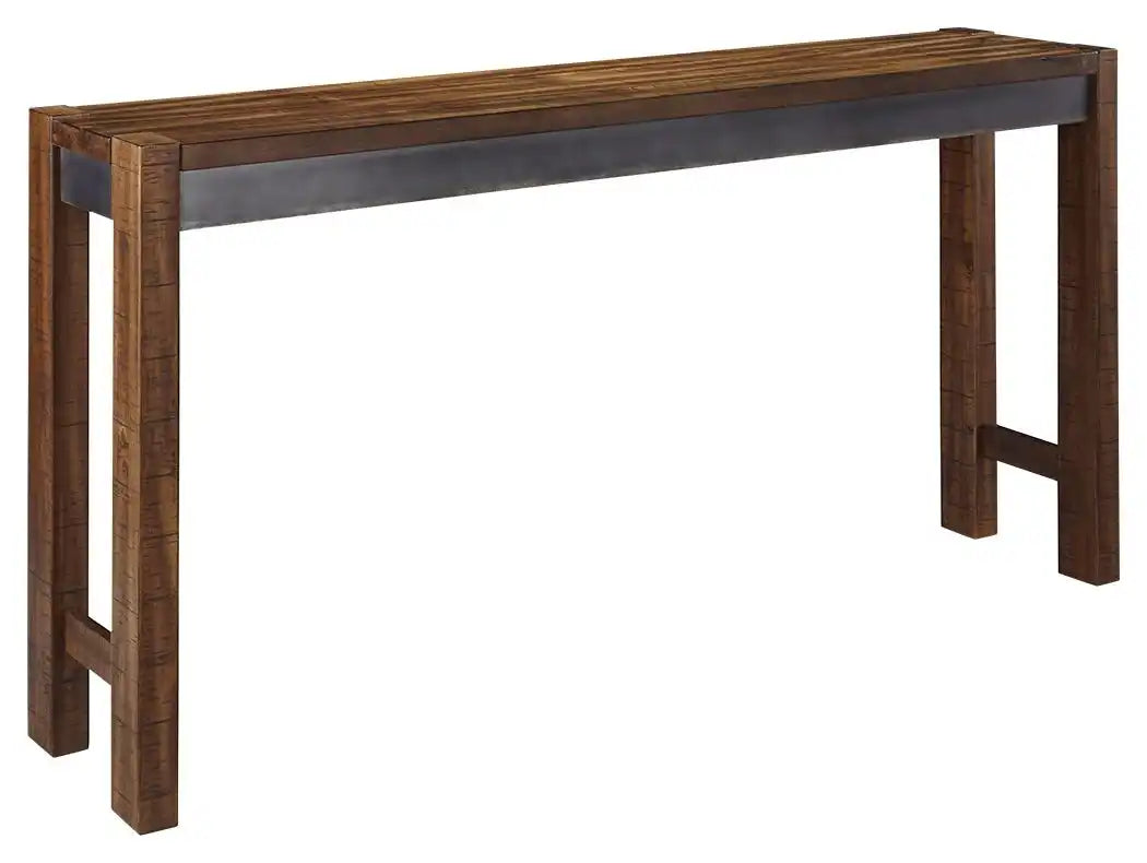 Torjin - Long Counter Table - Dark Brown - Best Buy Furniture