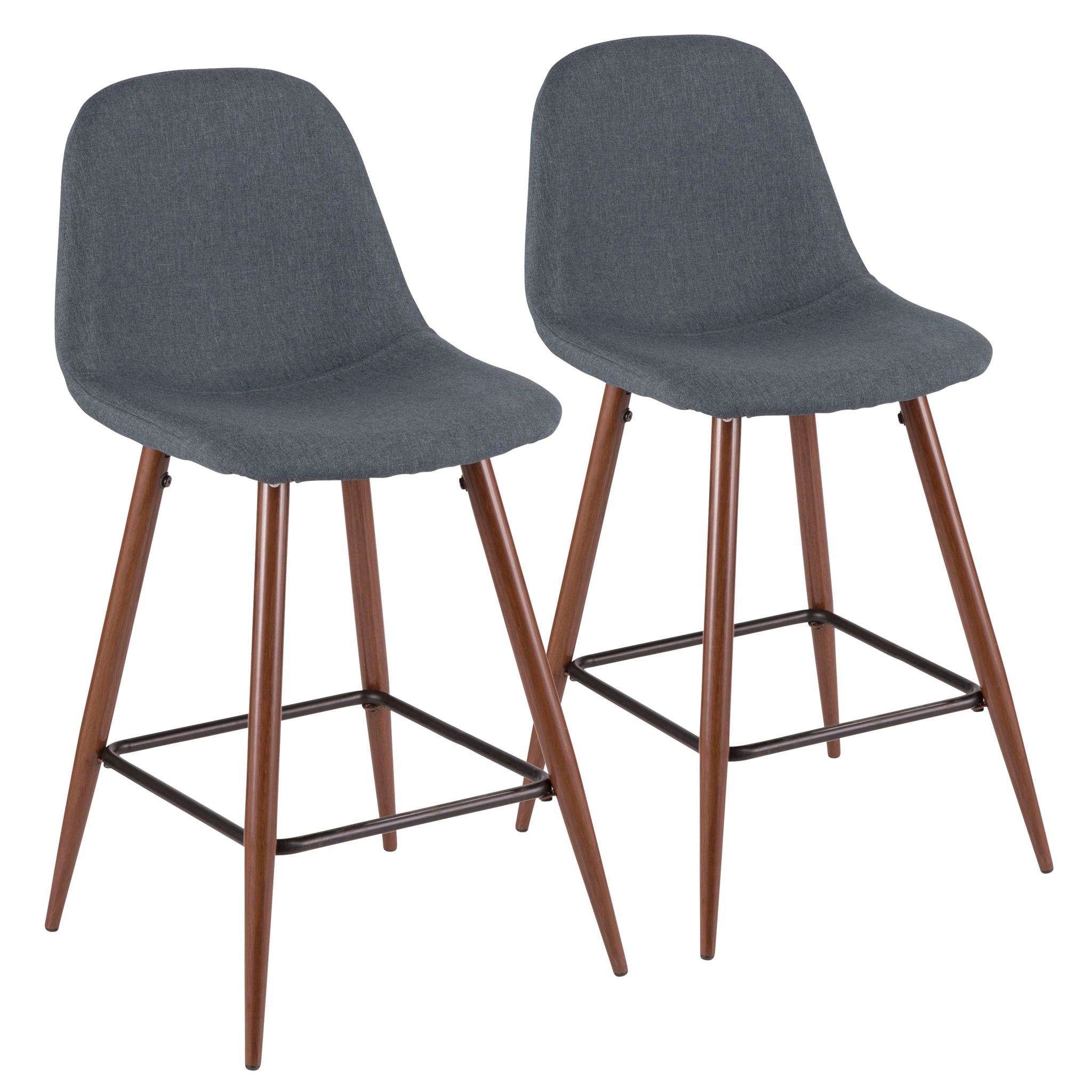 Pebble - Mid Century Modern Counter Stool (Set of 2) - Best Buy Furniture