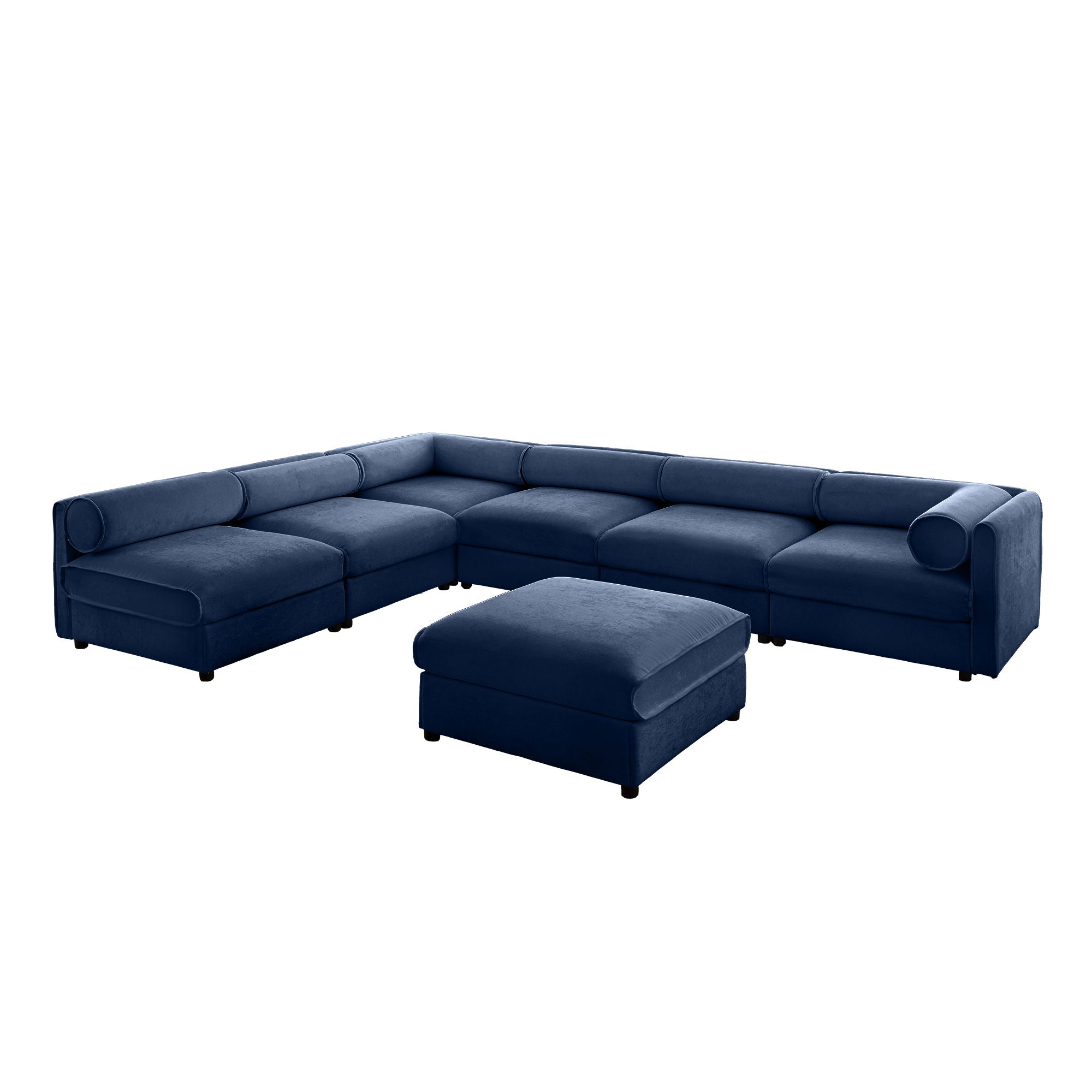 Modern Modular Sectional Sofa With Storag, Contemporary Cylindrical Design - Best Buy Furniture