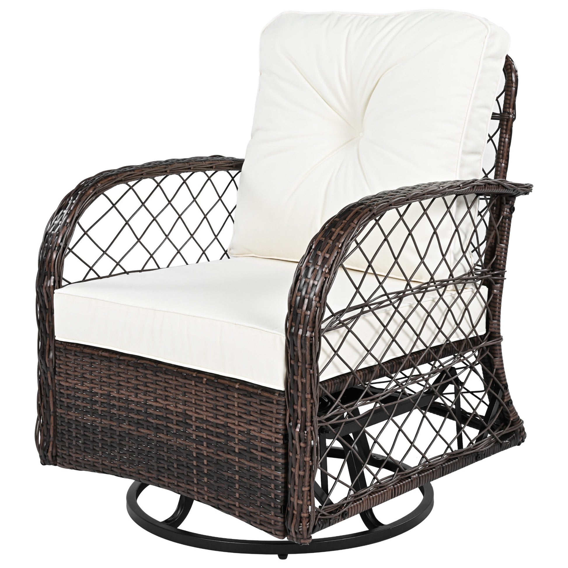 3 Piece Outdoor Chair & Table Set Chat Set, 2 Person Rattan Seating Group - Best Buy Furniture