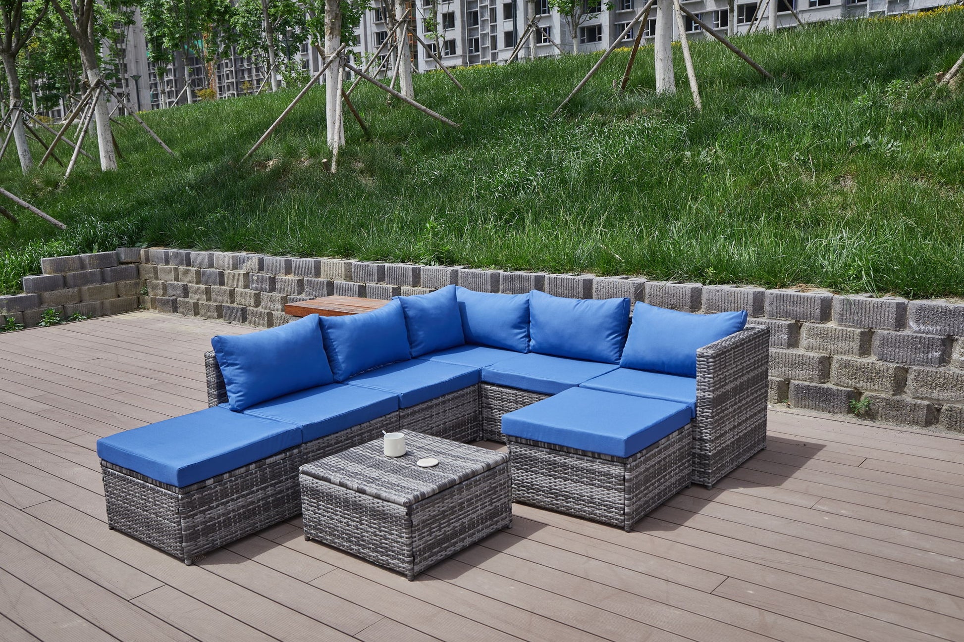 Patio Sofa With Cushions - Best Buy Furniture