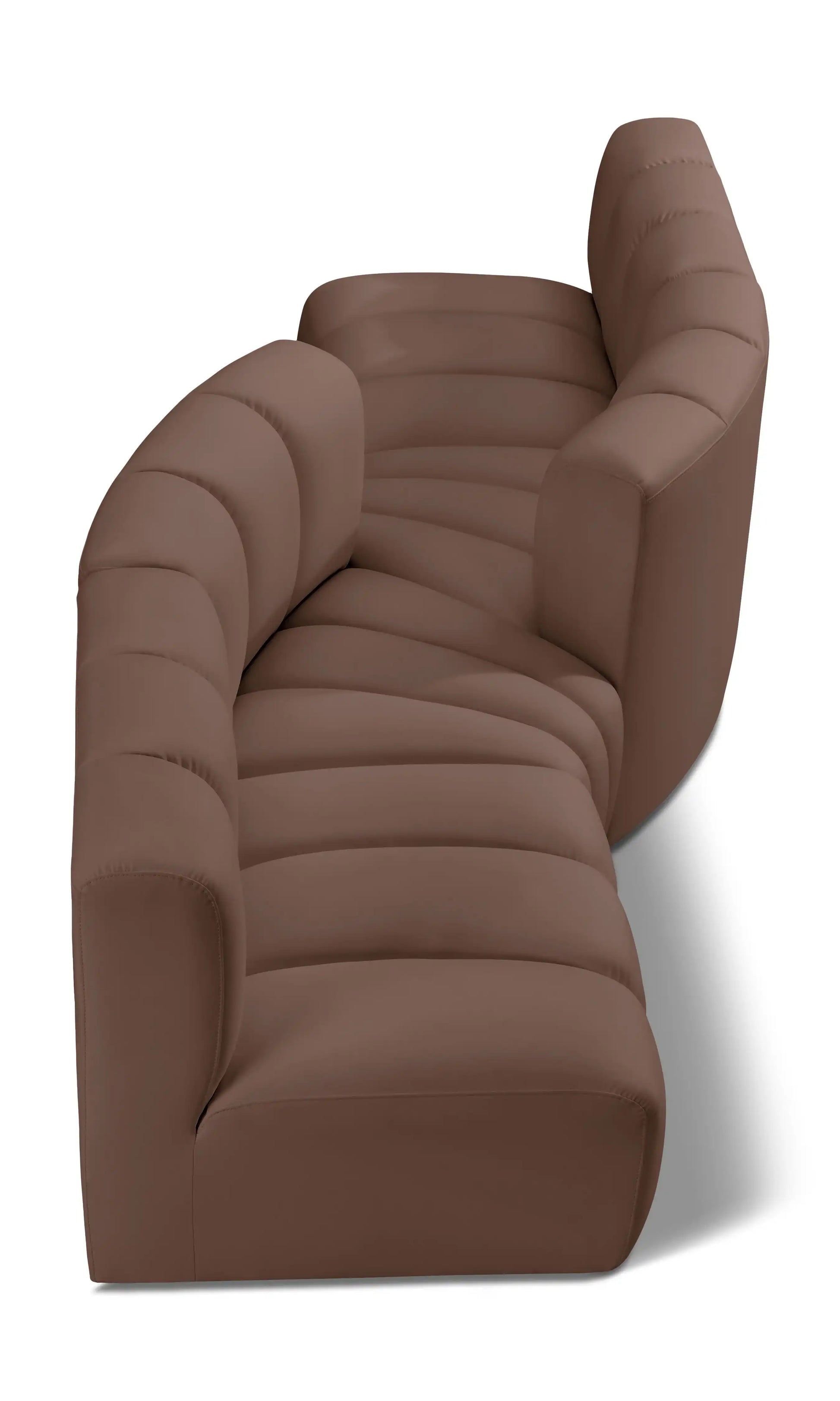 Arc - Faux Leather 4 Piece Sofa - Best Buy Furniture